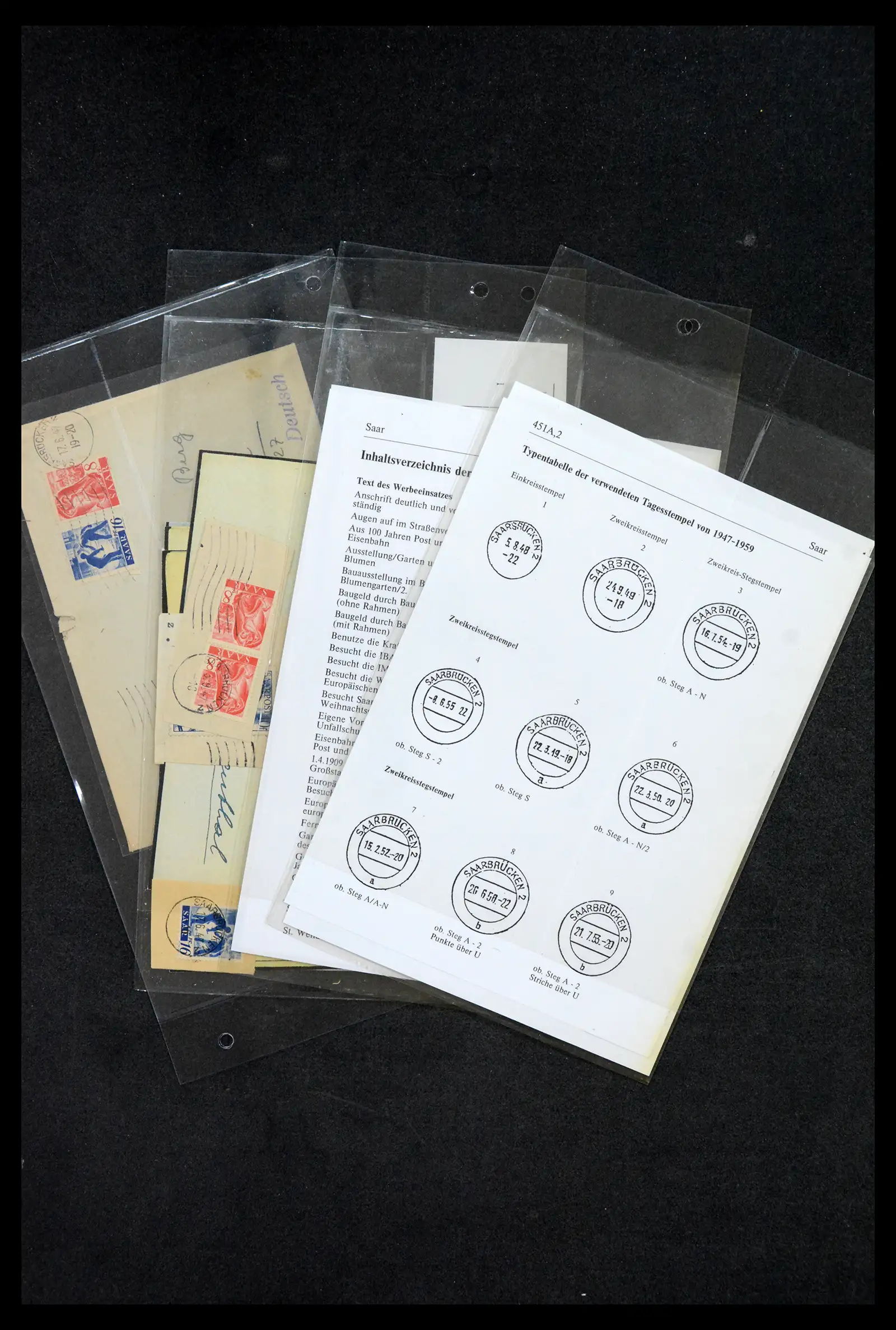 38995 0092 - Stamp collection 38995 Saarland cancellations 1870-1980.