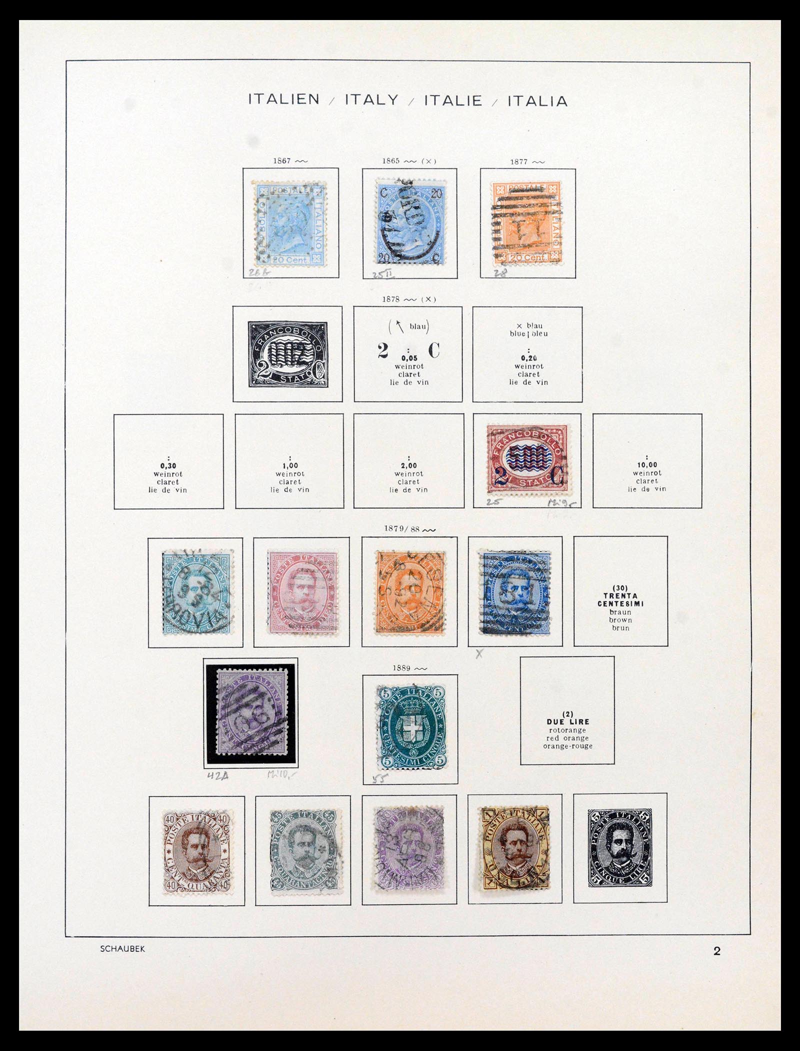 38997 0002 - Postzegelverzameling 38997 Italië 1863-1970.