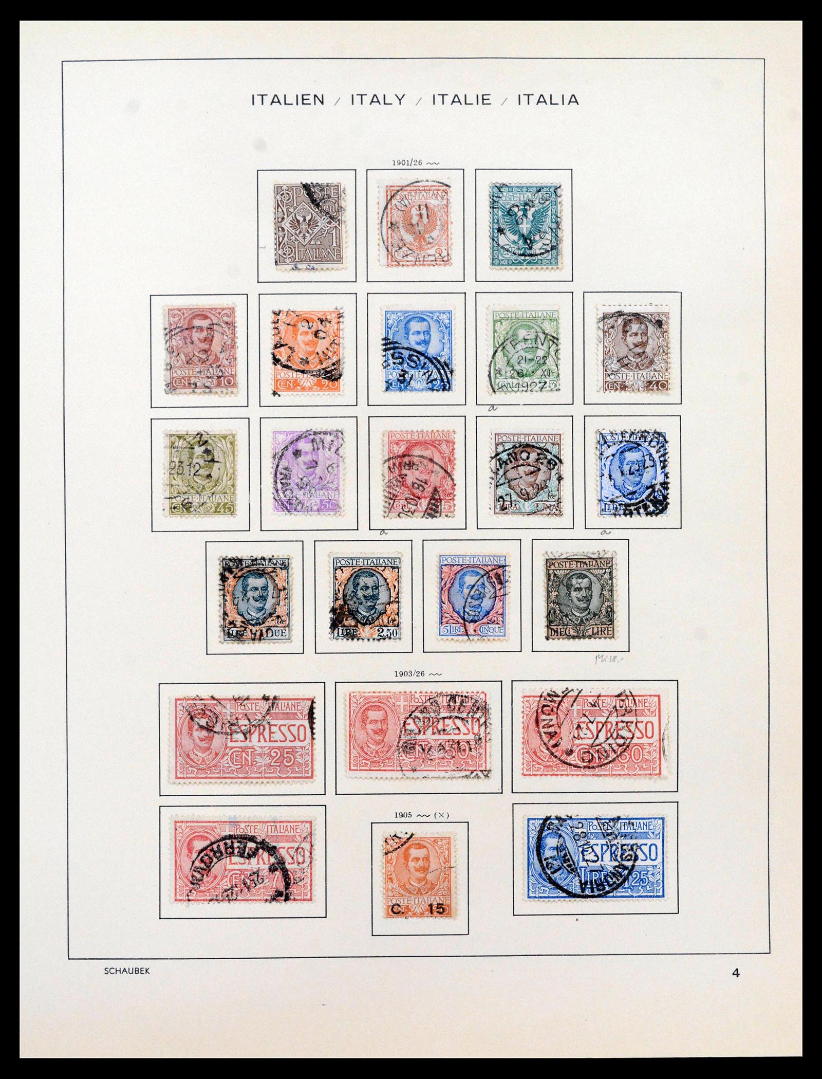 38997 0004 - Postzegelverzameling 38997 Italië 1863-1970.
