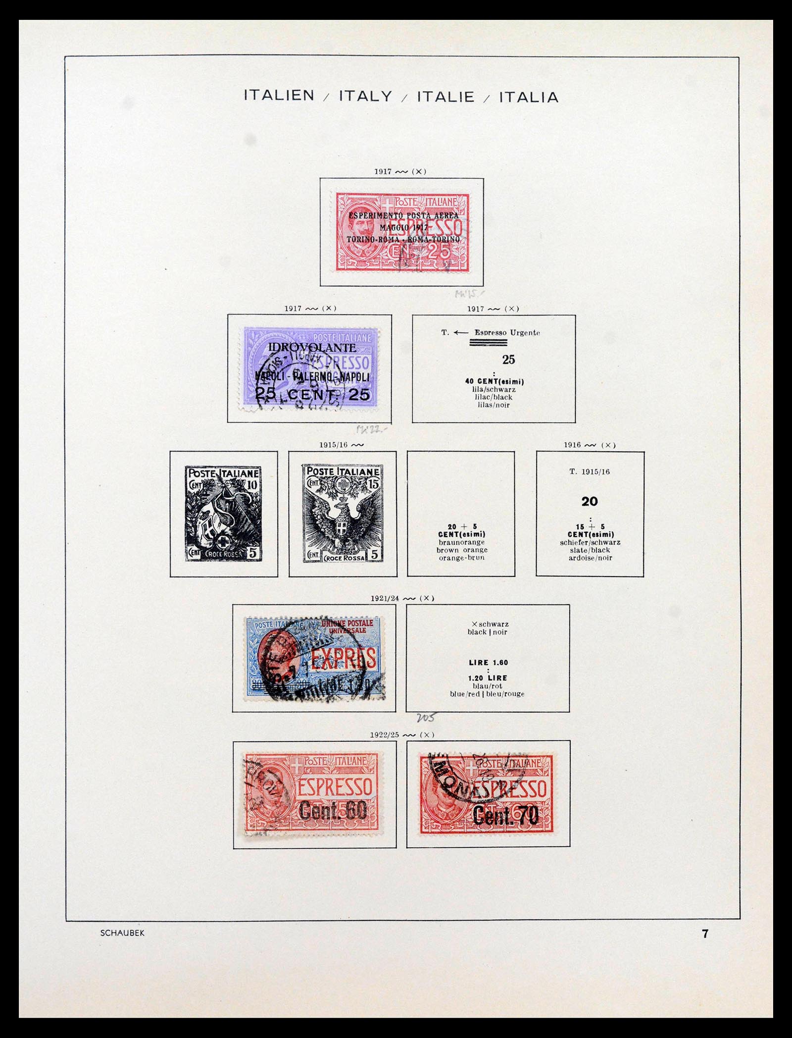 38997 0008 - Postzegelverzameling 38997 Italië 1863-1970.