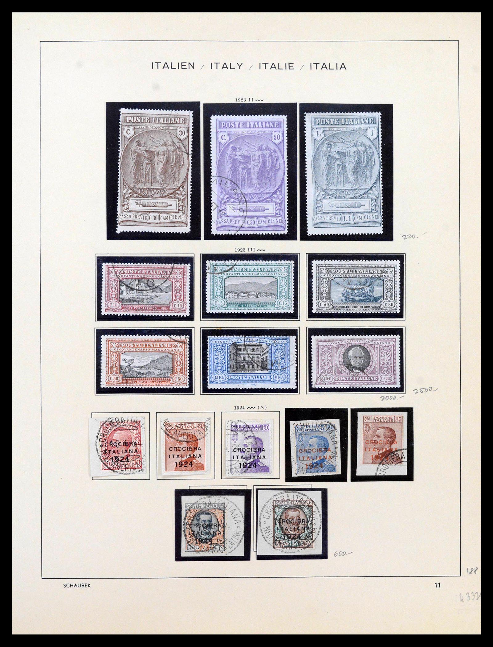 38997 0012 - Postzegelverzameling 38997 Italië 1863-1970.