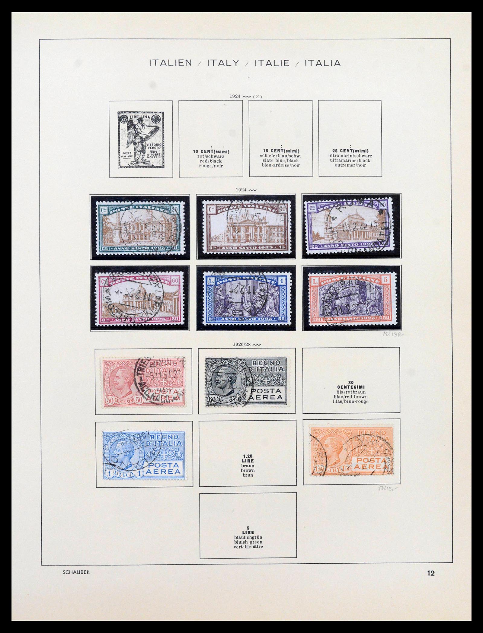 38997 0013 - Postzegelverzameling 38997 Italië 1863-1970.