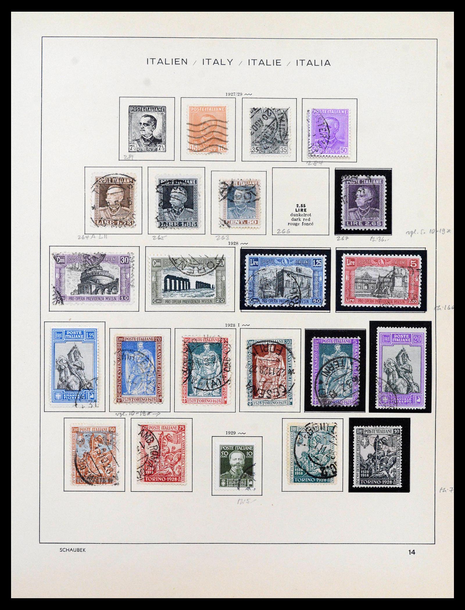 38997 0015 - Postzegelverzameling 38997 Italië 1863-1970.