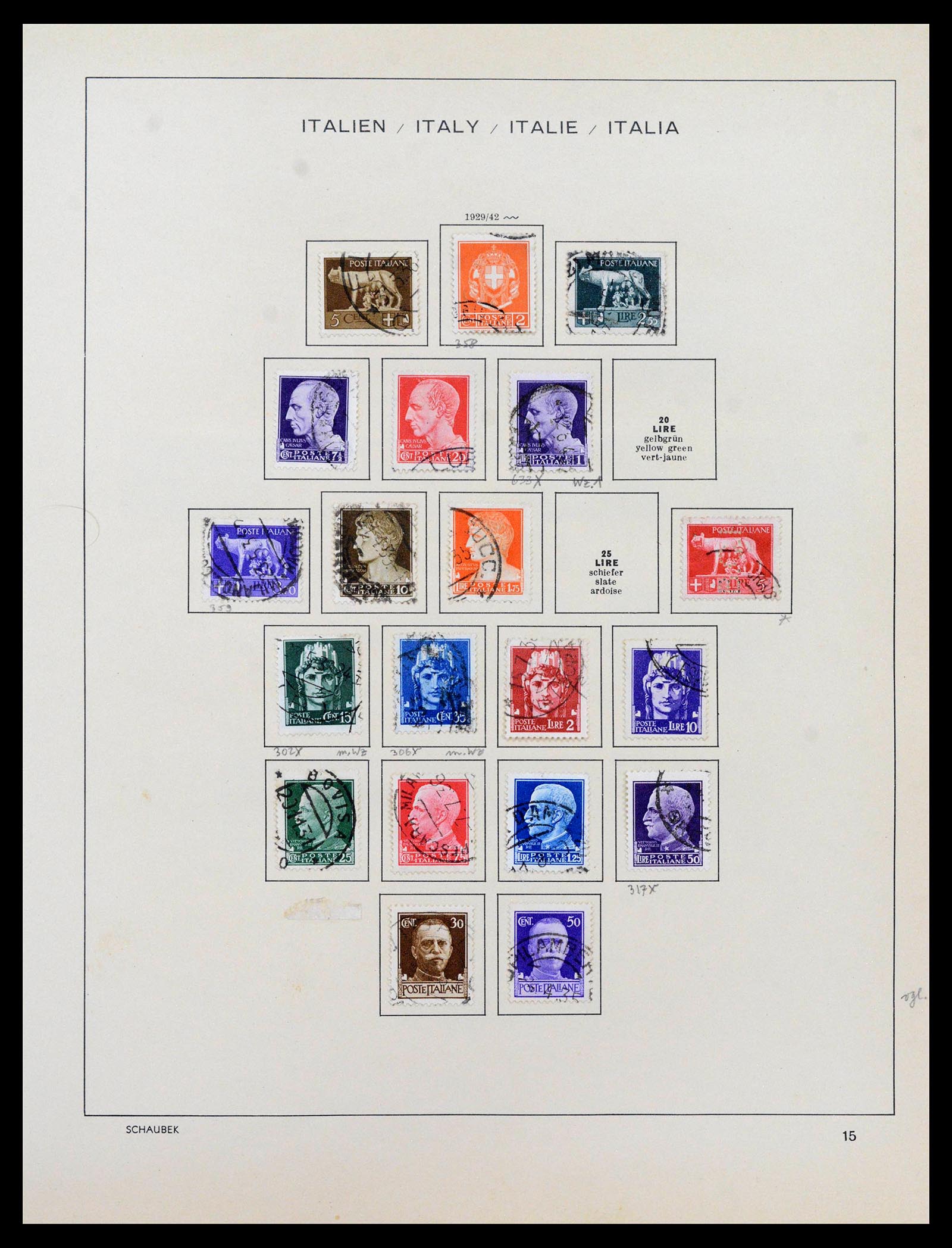 38997 0016 - Postzegelverzameling 38997 Italië 1863-1970.