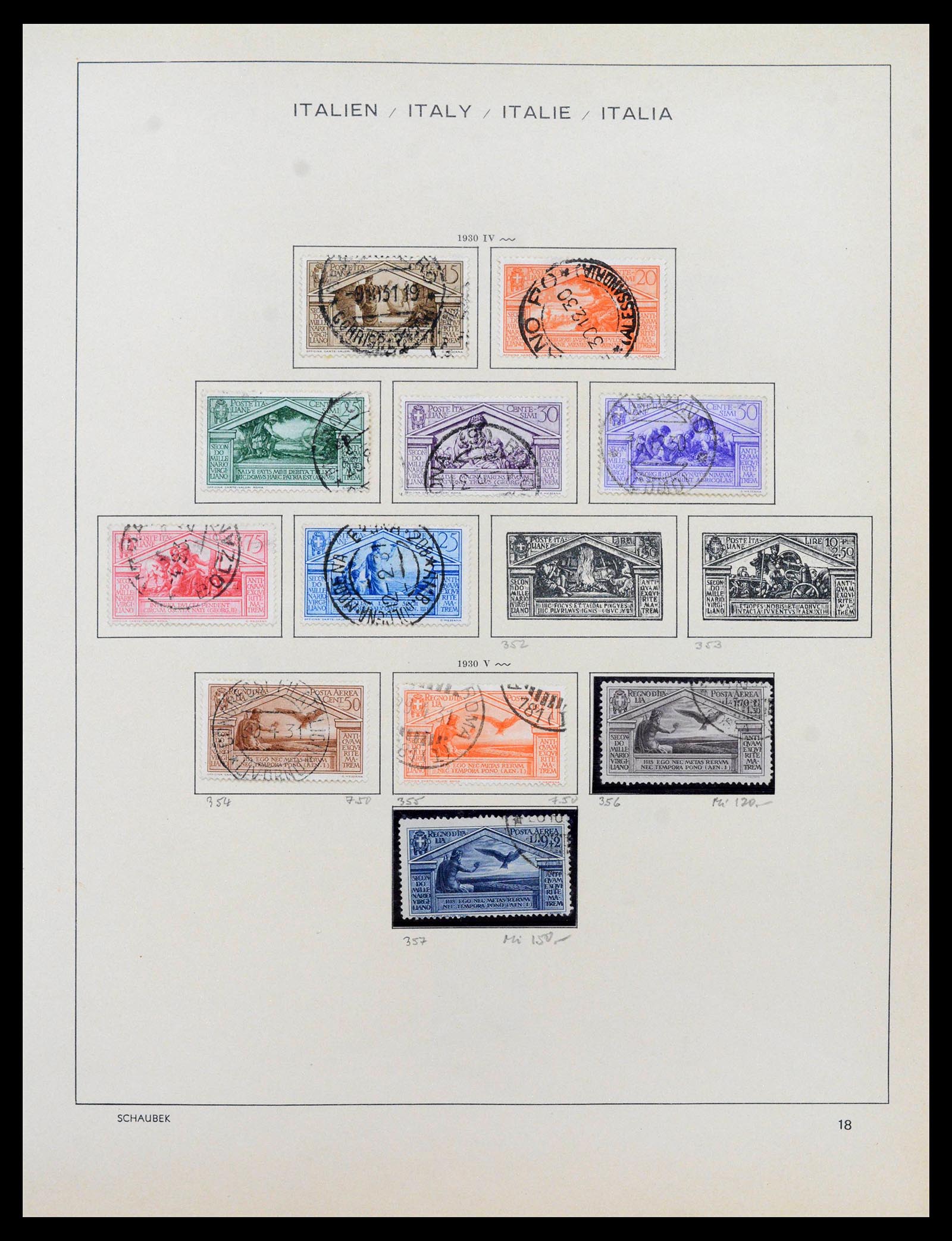 38997 0019 - Stamp collection 38997 Italy 1863-1970.