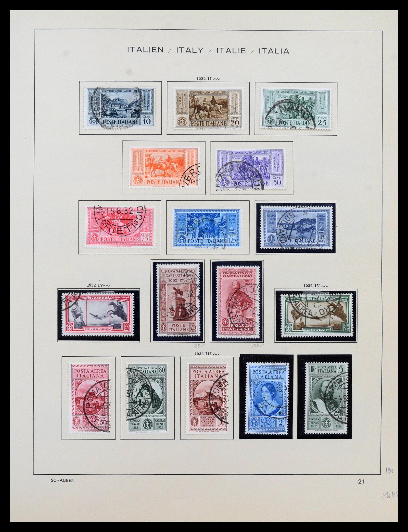 38997 0023 - Postzegelverzameling 38997 Italië 1863-1970.