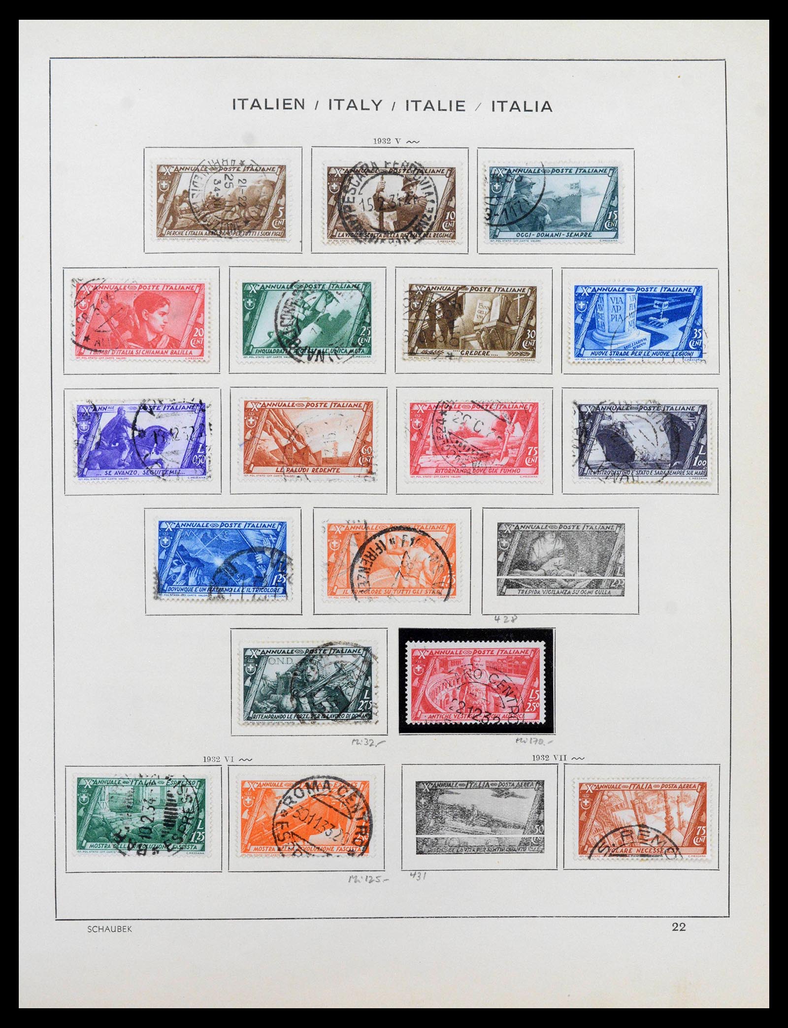 38997 0024 - Postzegelverzameling 38997 Italië 1863-1970.