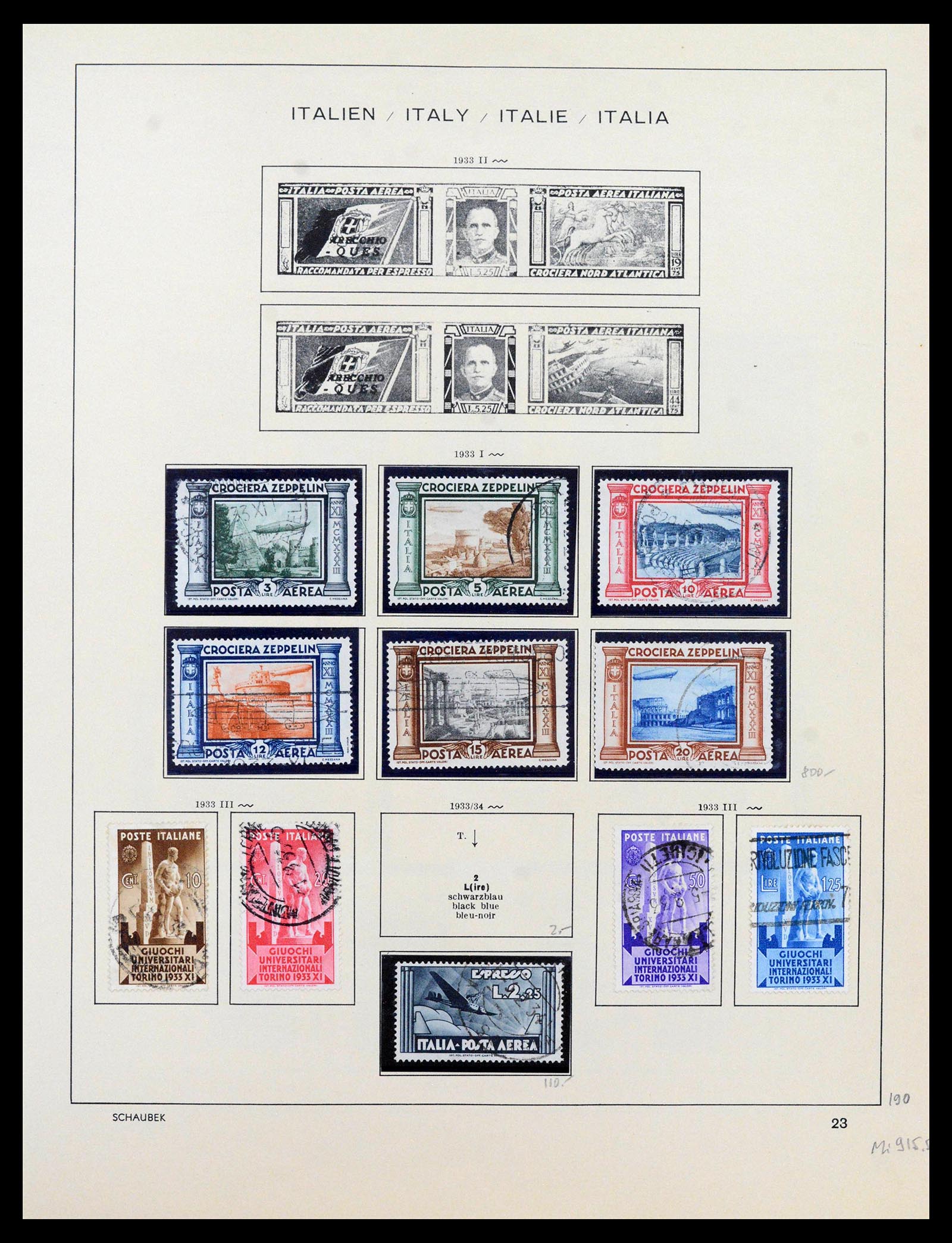 38997 0025 - Stamp collection 38997 Italy 1863-1970.