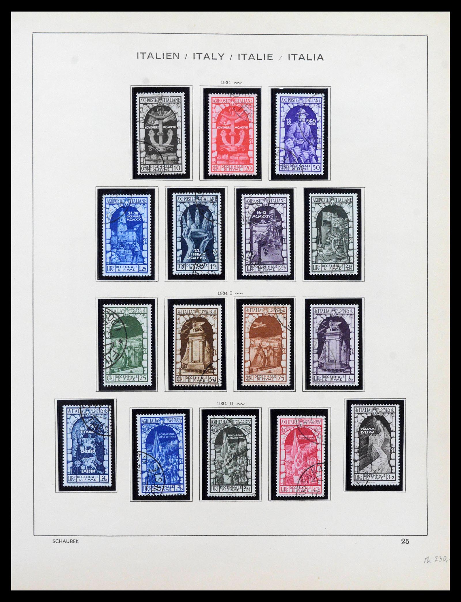 38997 0027 - Postzegelverzameling 38997 Italië 1863-1970.
