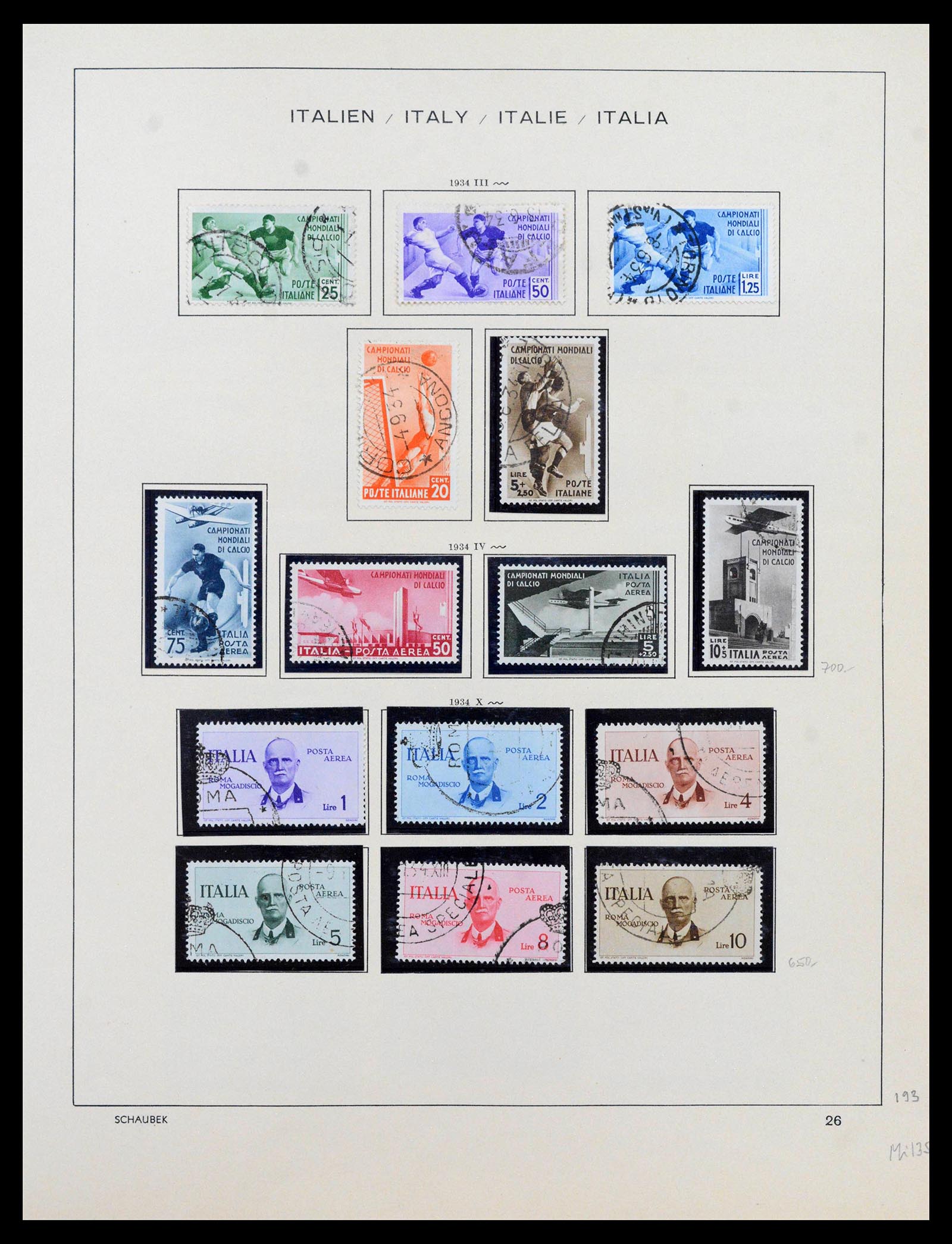 38997 0028 - Postzegelverzameling 38997 Italië 1863-1970.