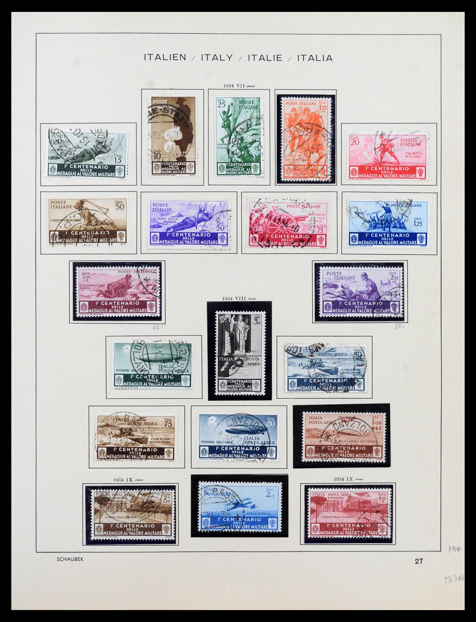38997 0029 - Postzegelverzameling 38997 Italië 1863-1970.