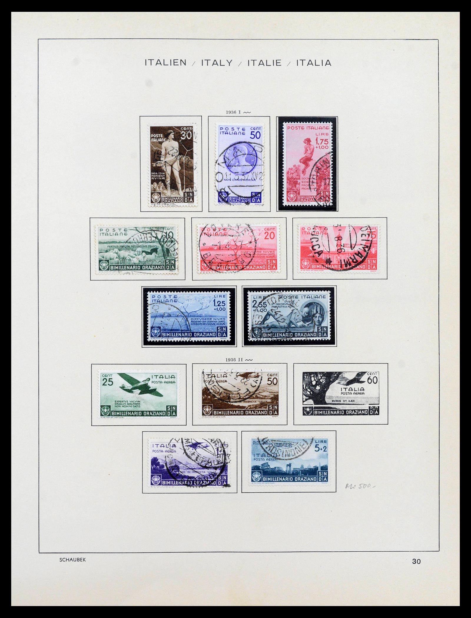 38997 0032 - Stamp collection 38997 Italy 1863-1970.