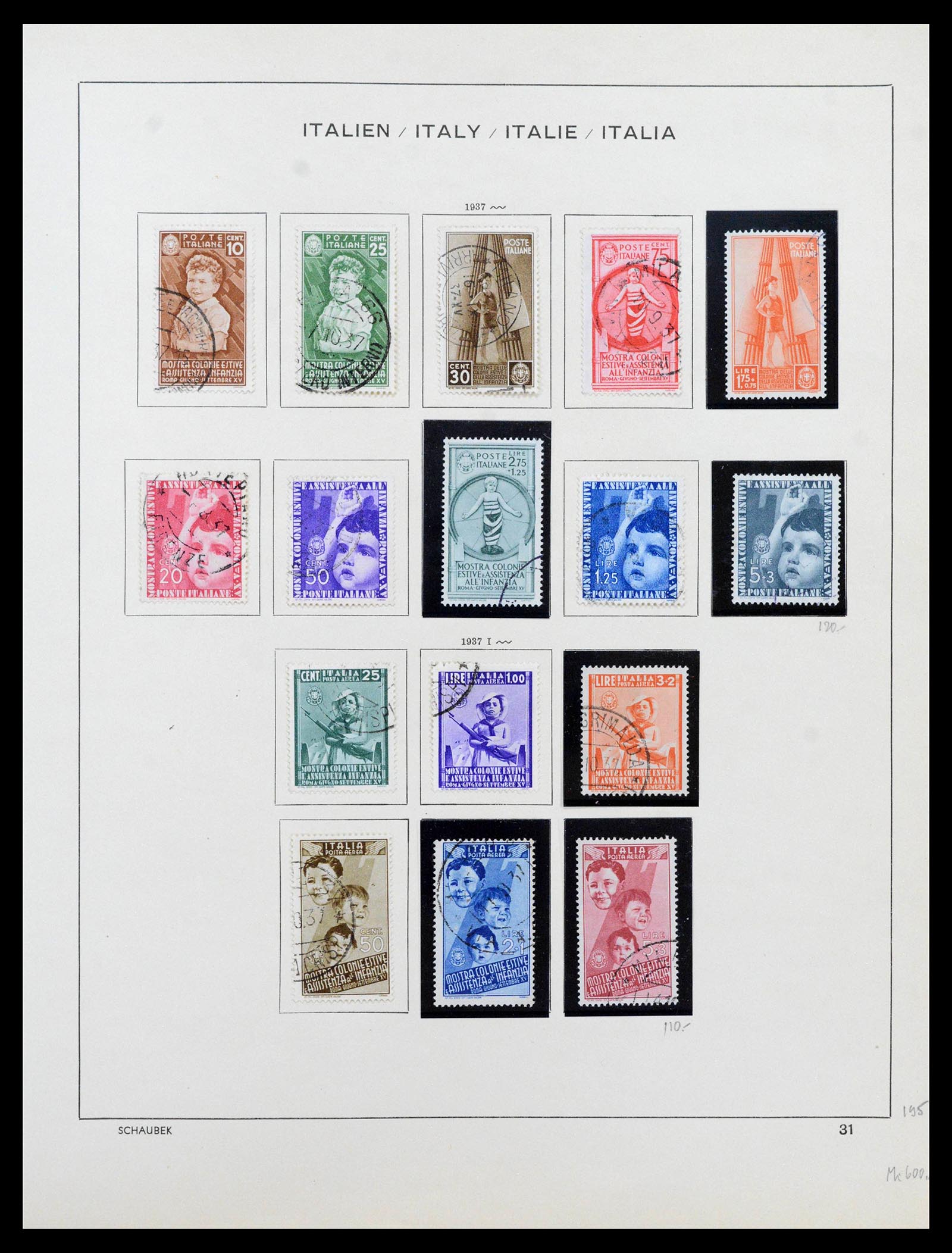38997 0033 - Postzegelverzameling 38997 Italië 1863-1970.