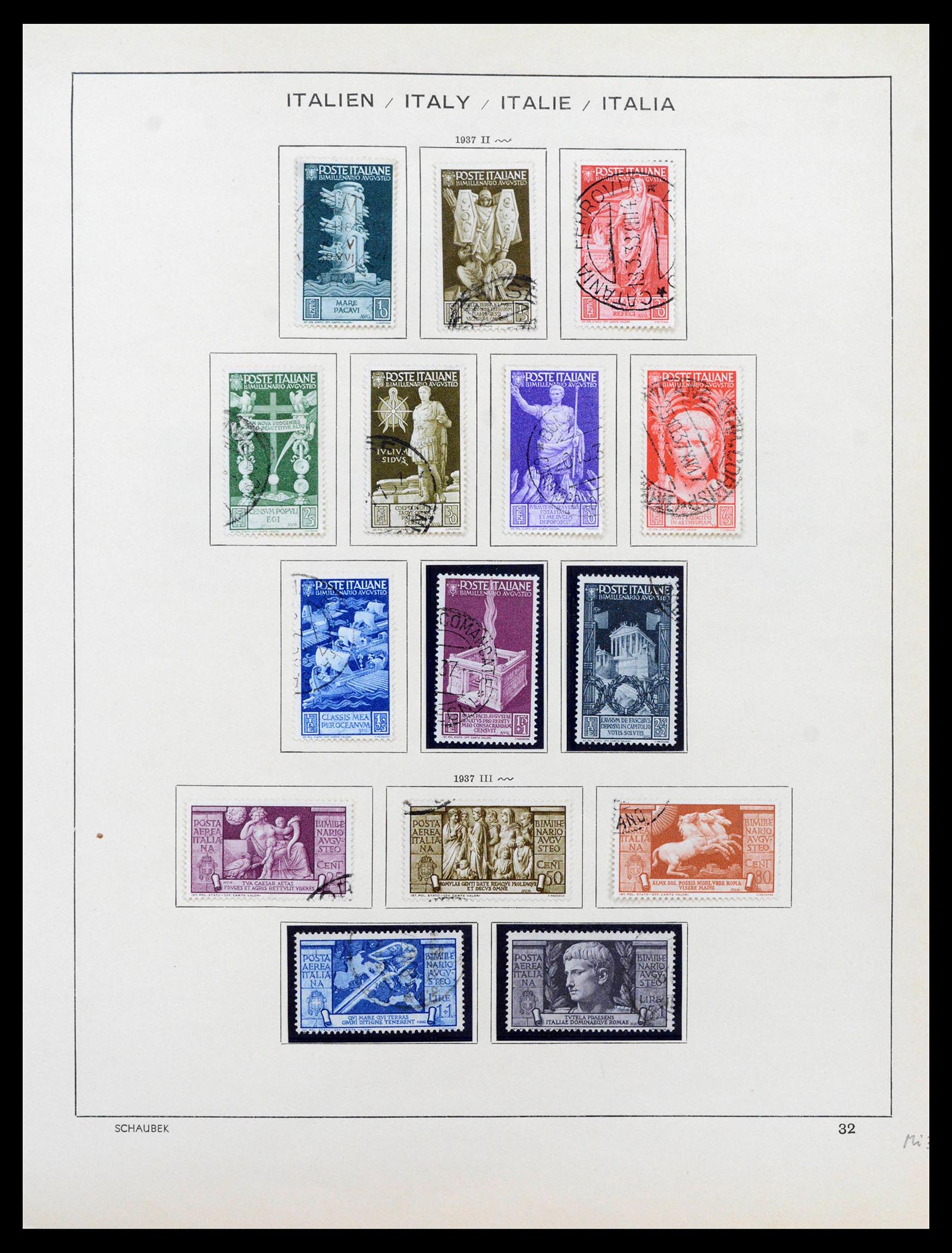 38997 0034 - Postzegelverzameling 38997 Italië 1863-1970.