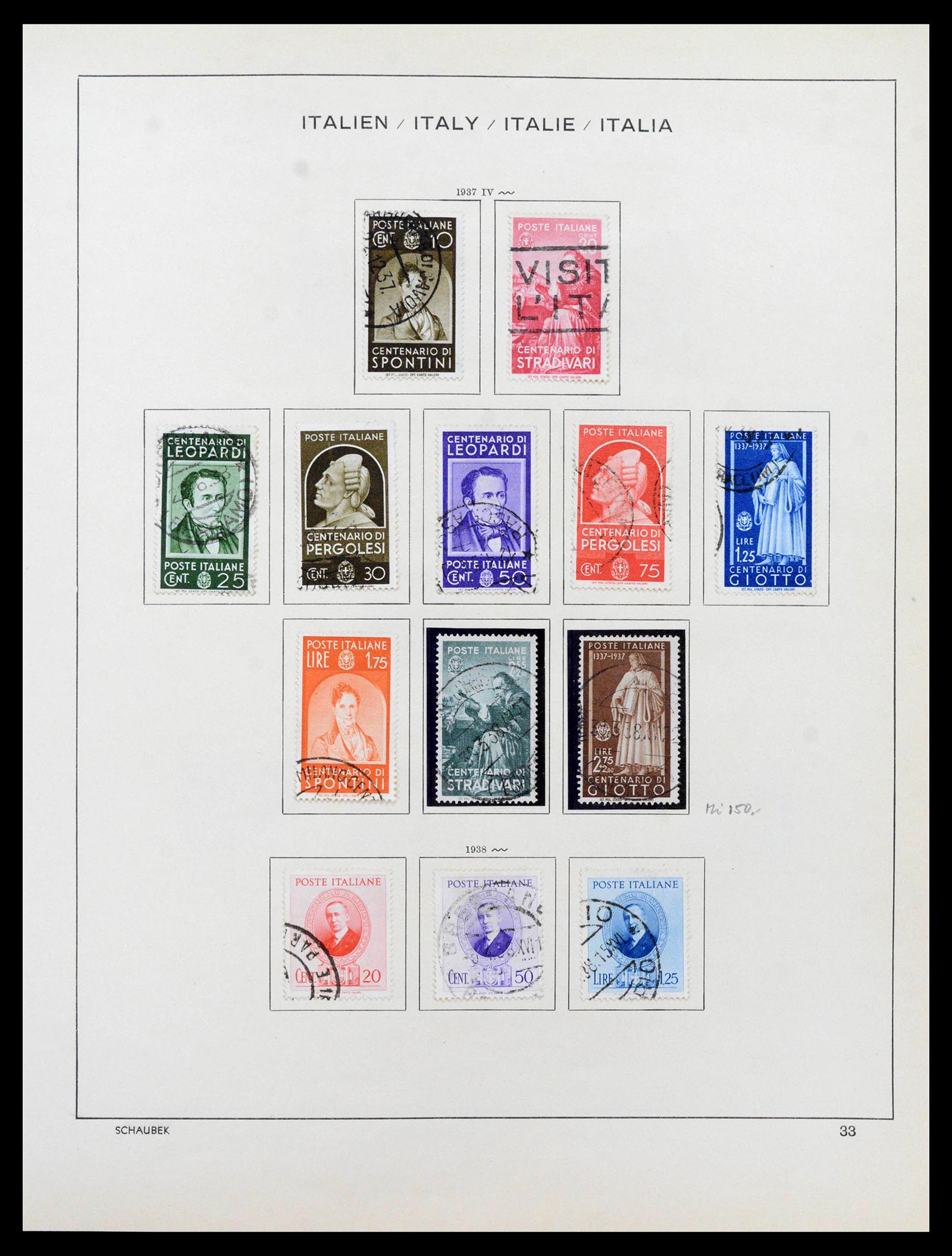 38997 0035 - Postzegelverzameling 38997 Italië 1863-1970.