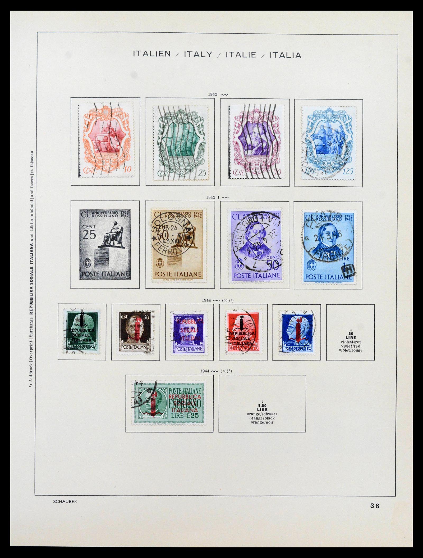 38997 0038 - Postzegelverzameling 38997 Italië 1863-1970.