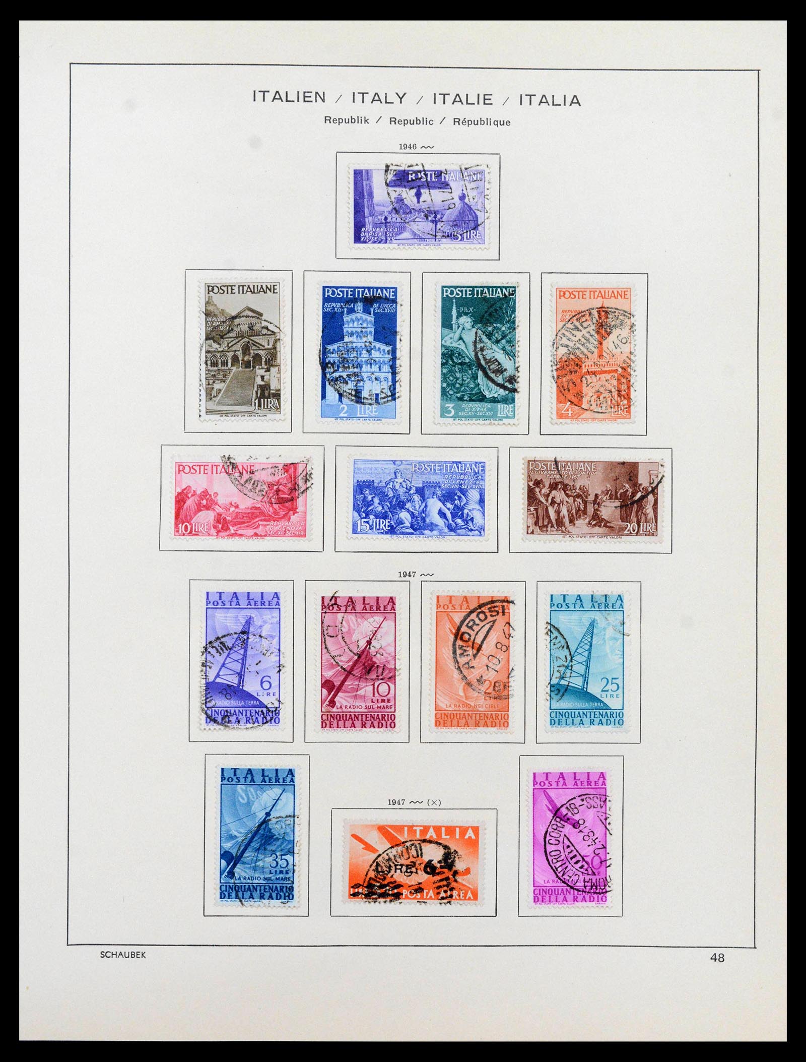 38997 0045 - Stamp collection 38997 Italy 1863-1970.