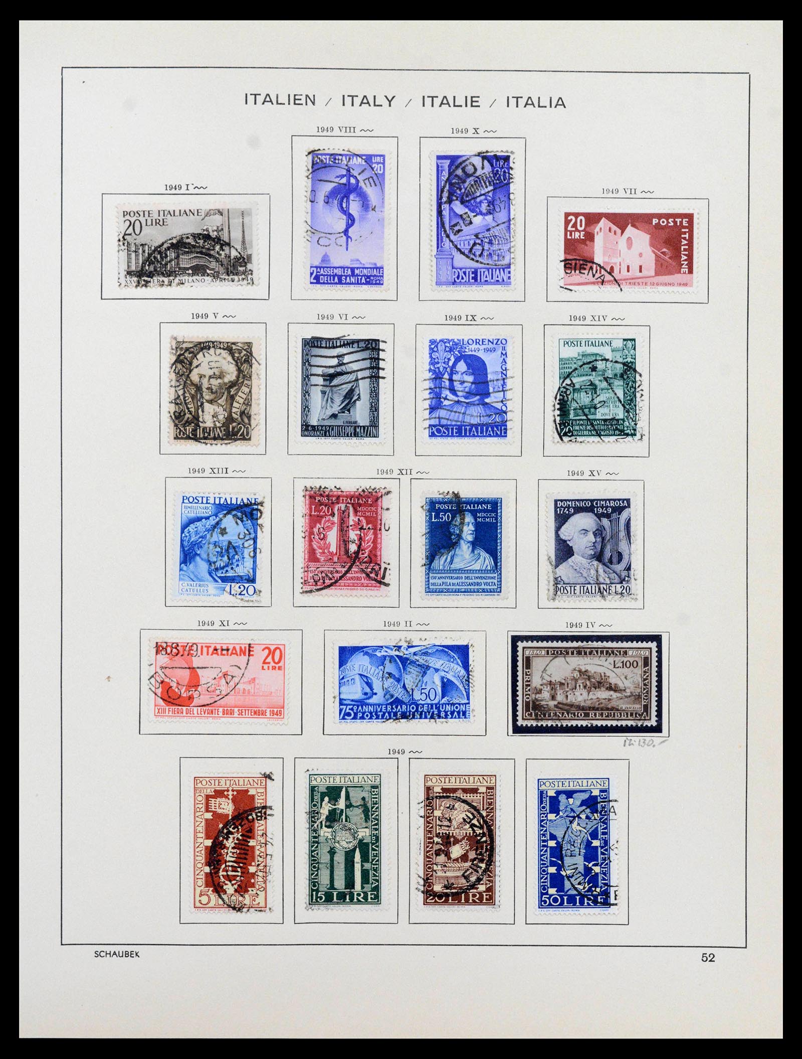 38997 0048 - Postzegelverzameling 38997 Italië 1863-1970.