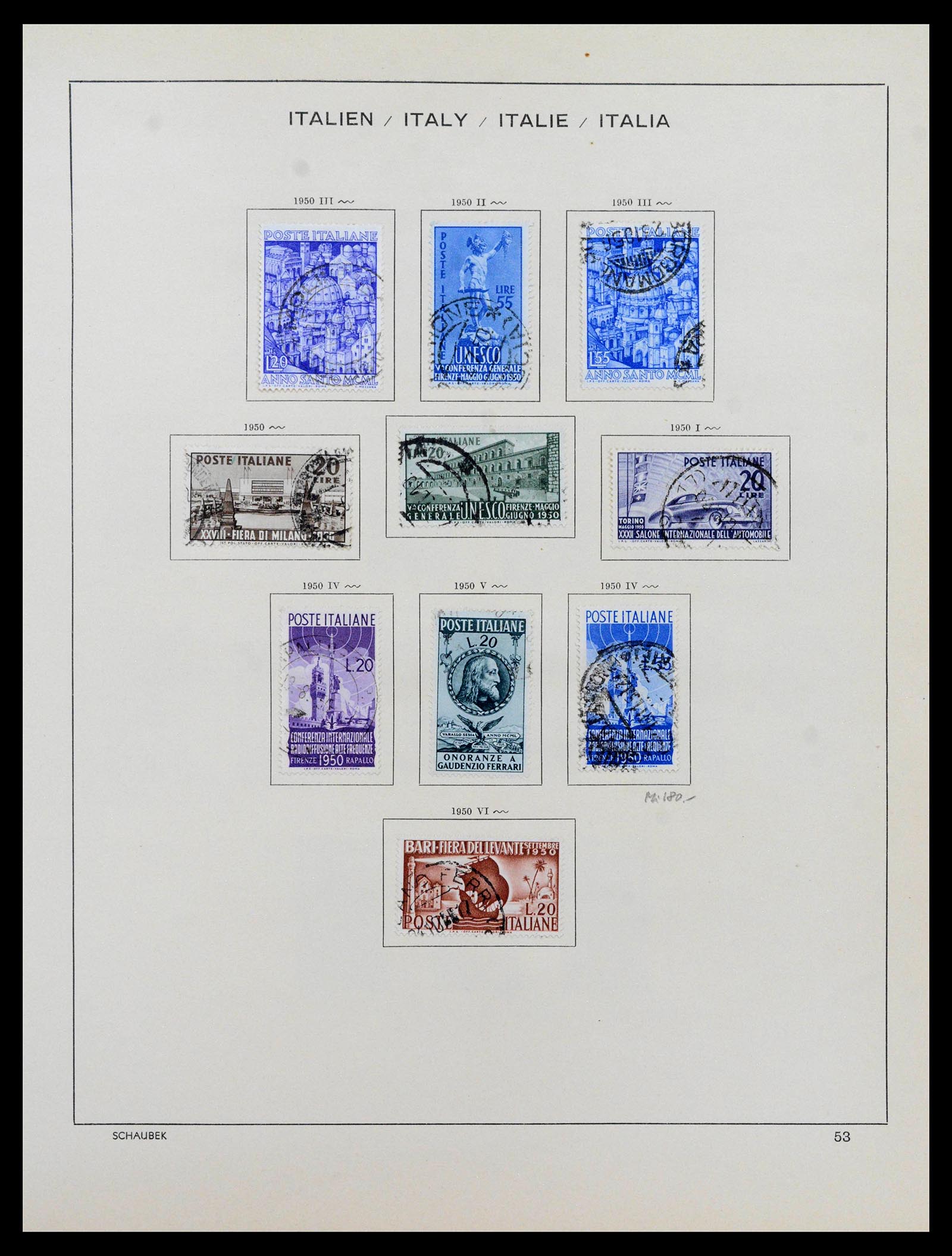 38997 0049 - Stamp collection 38997 Italy 1863-1970.