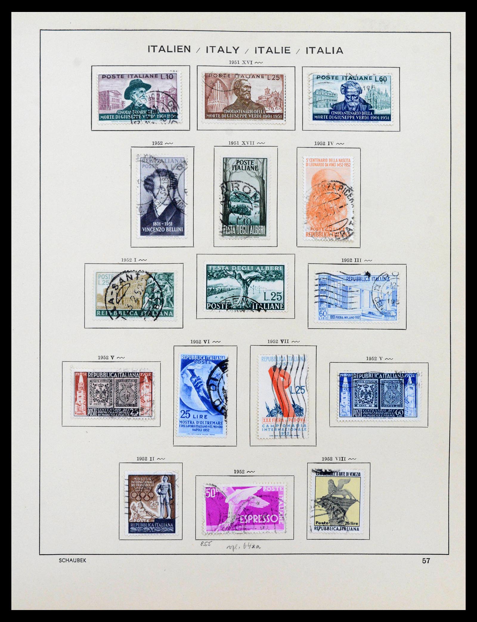 38997 0053 - Stamp collection 38997 Italy 1863-1970.