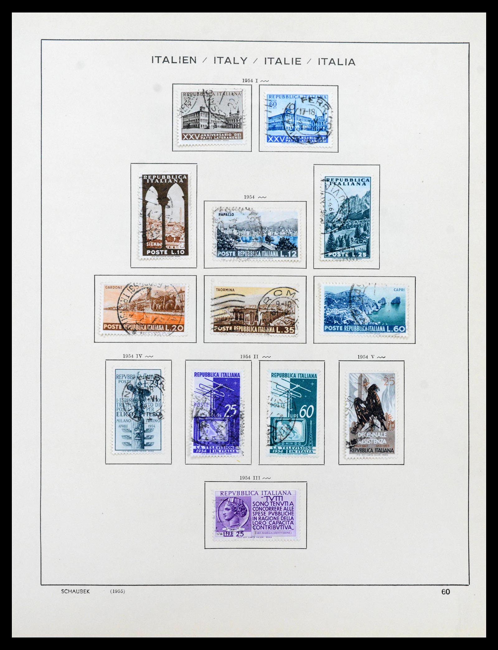38997 0056 - Stamp collection 38997 Italy 1863-1970.