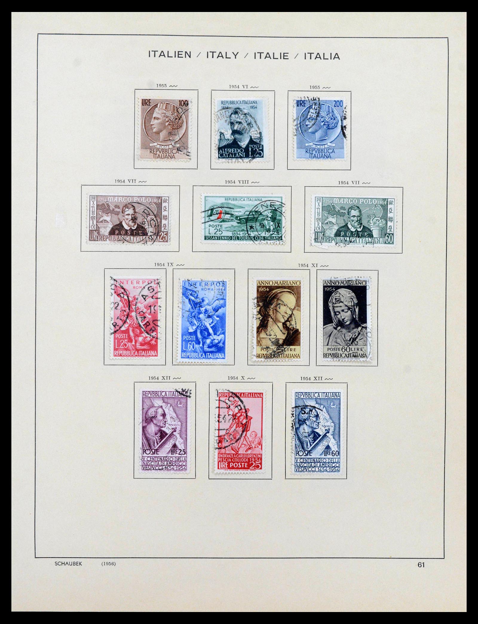 38997 0057 - Postzegelverzameling 38997 Italië 1863-1970.