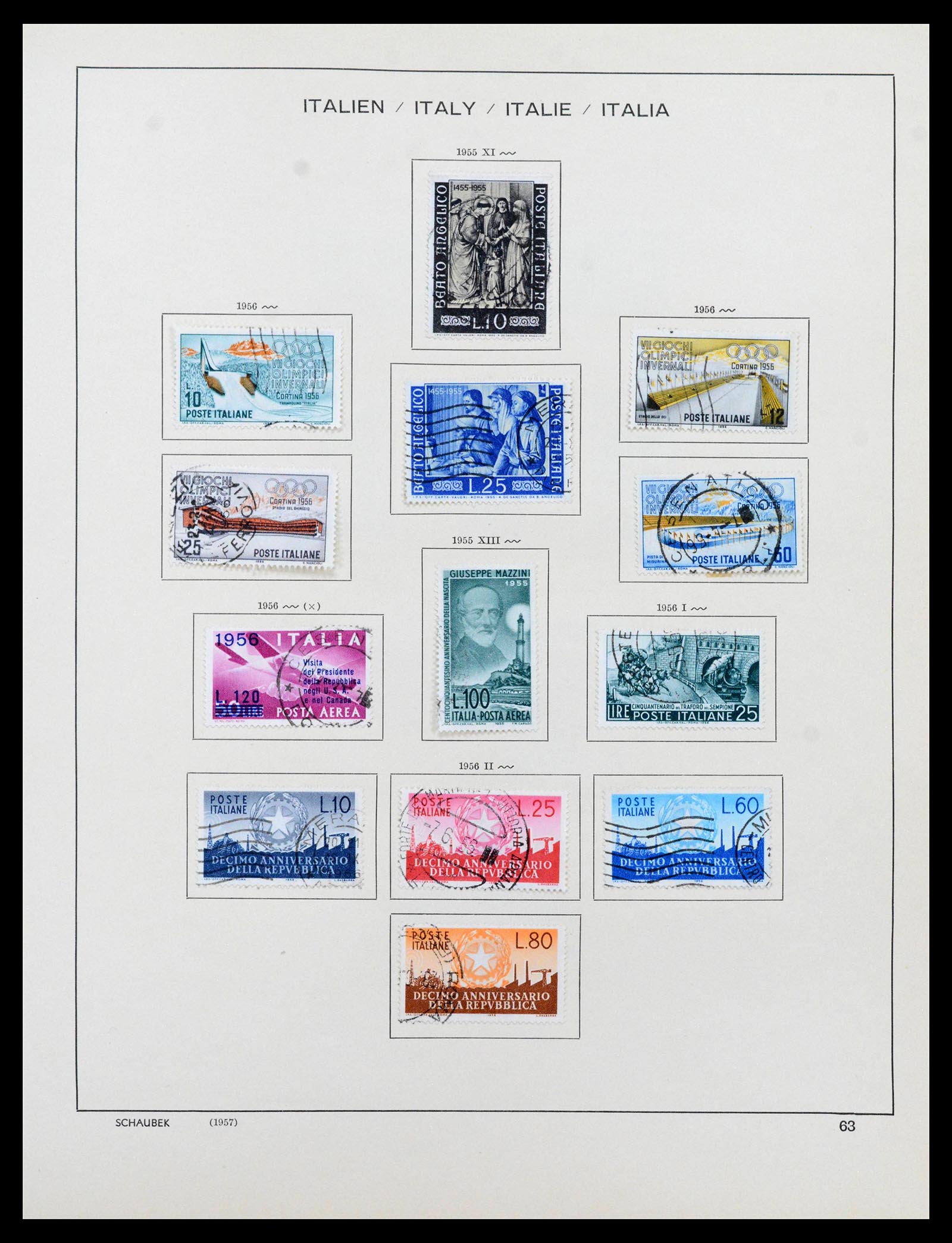 38997 0059 - Stamp collection 38997 Italy 1863-1970.