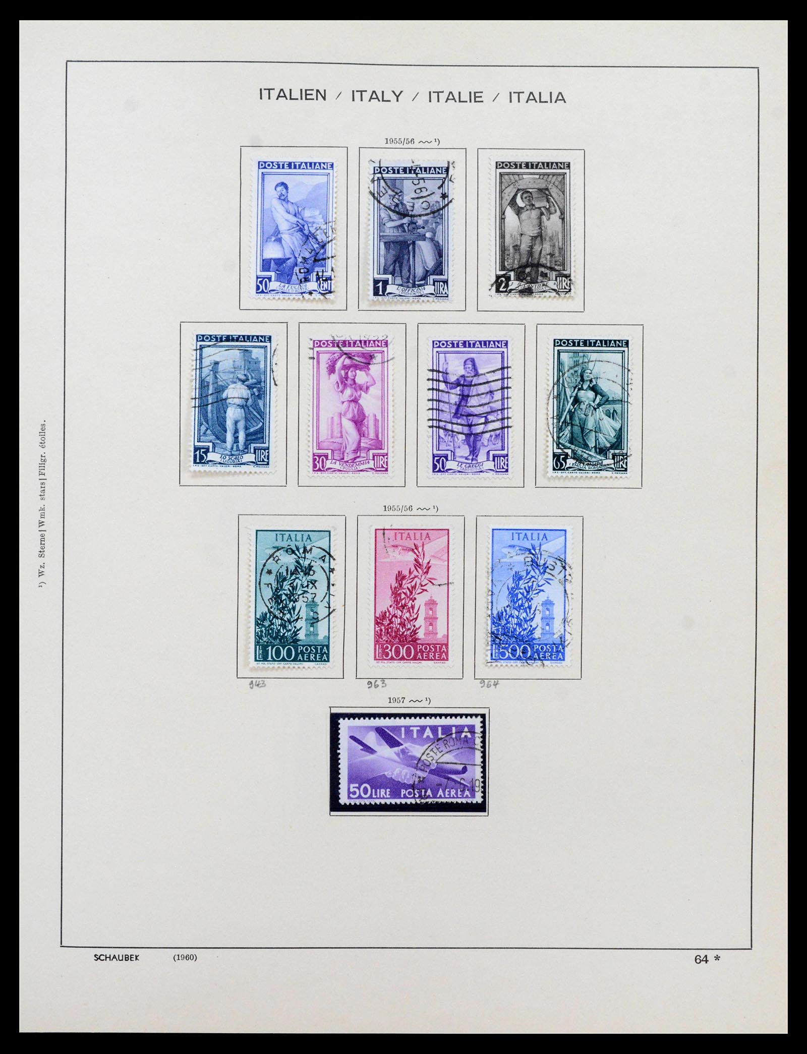 38997 0061 - Postzegelverzameling 38997 Italië 1863-1970.