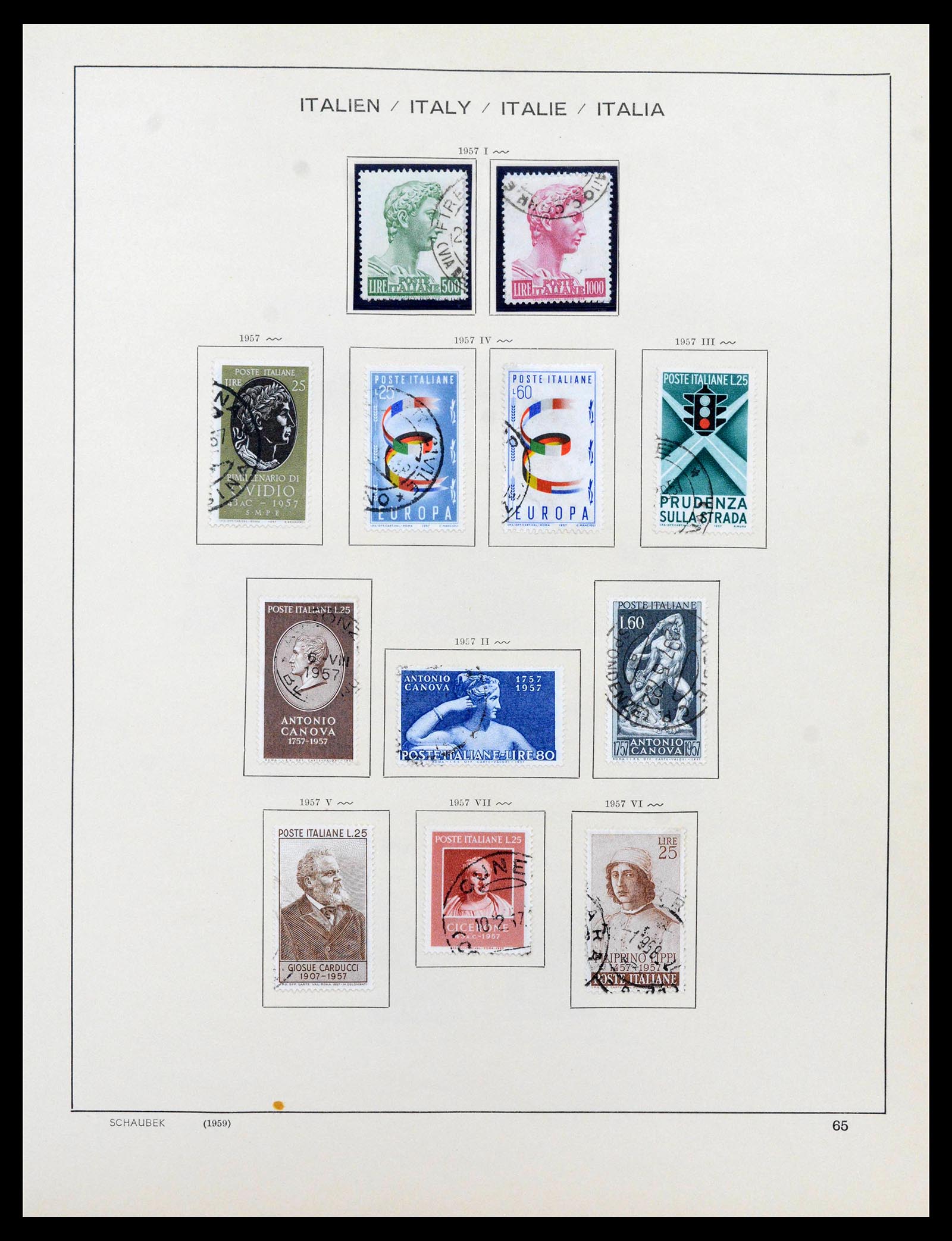 38997 0063 - Postzegelverzameling 38997 Italië 1863-1970.
