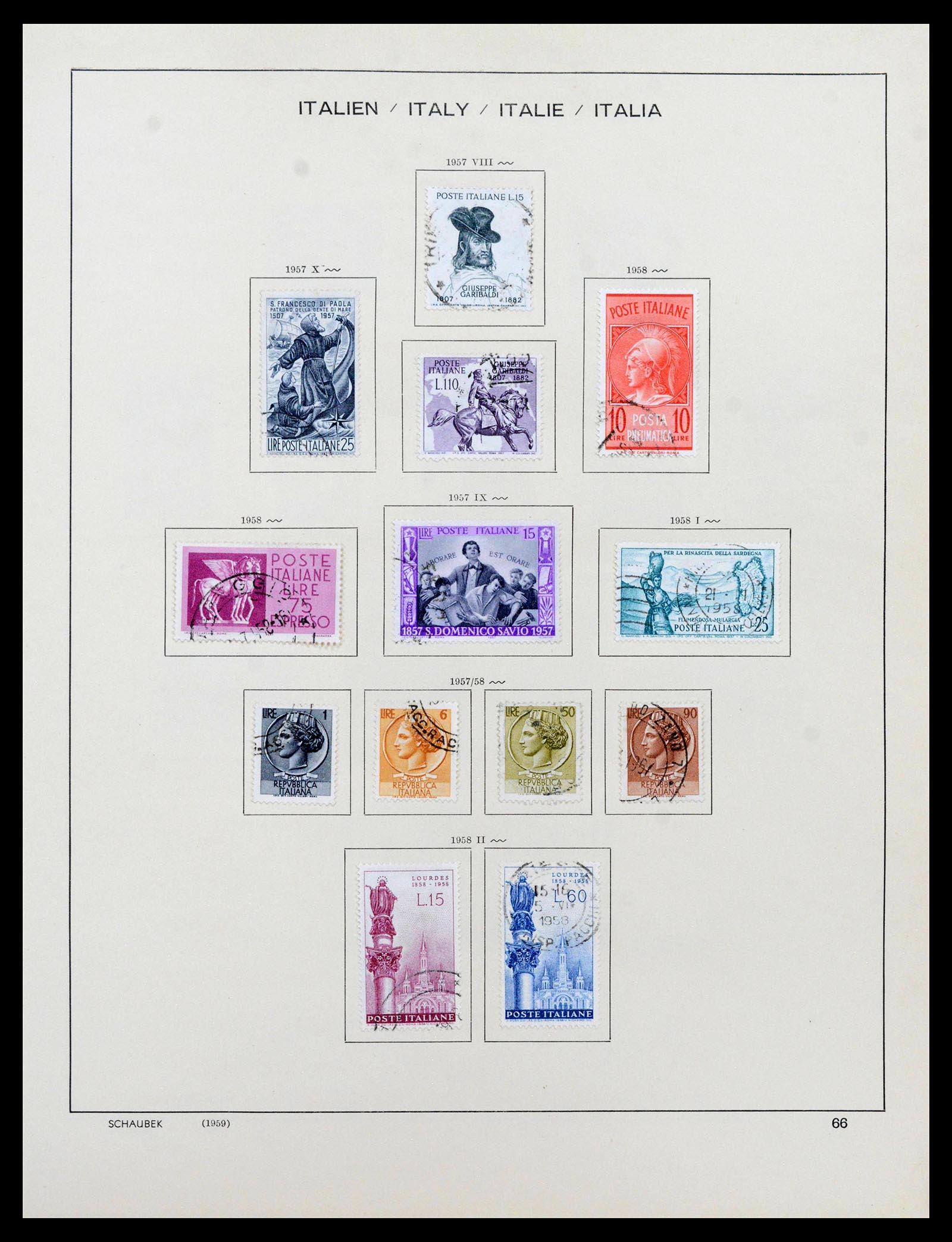 38997 0064 - Postzegelverzameling 38997 Italië 1863-1970.