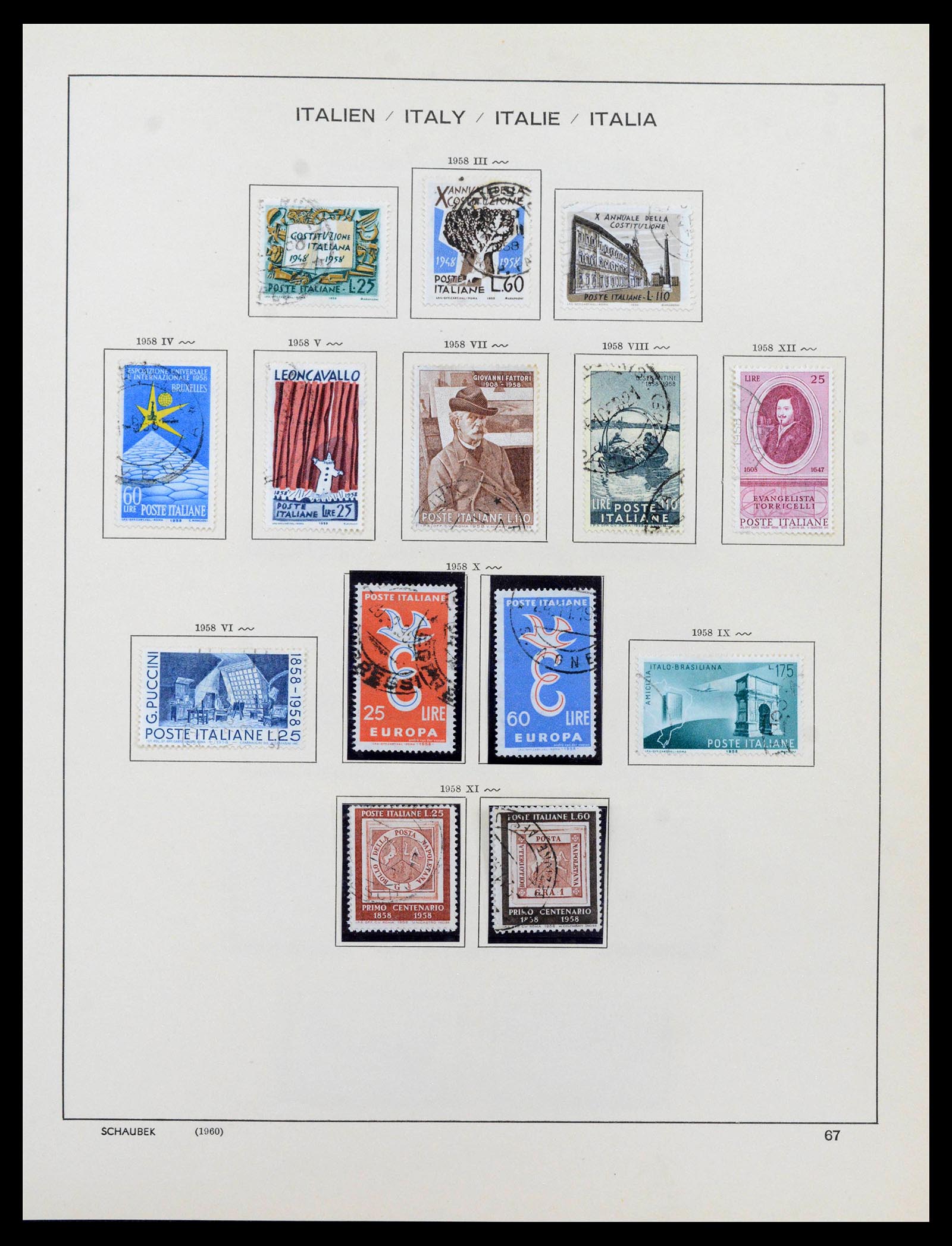 38997 0065 - Postzegelverzameling 38997 Italië 1863-1970.