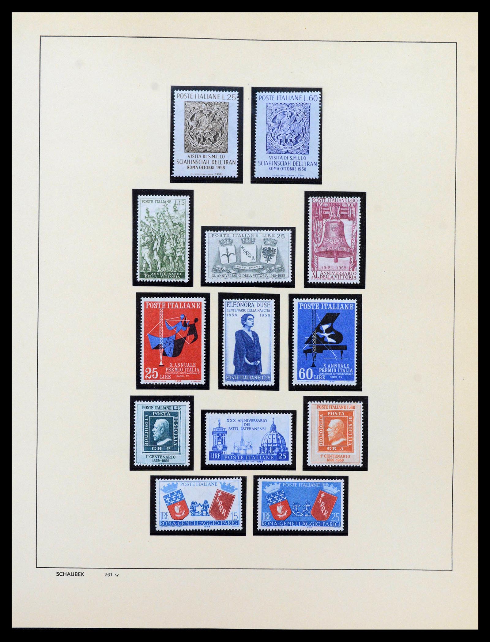 38997 0067 - Postzegelverzameling 38997 Italië 1863-1970.