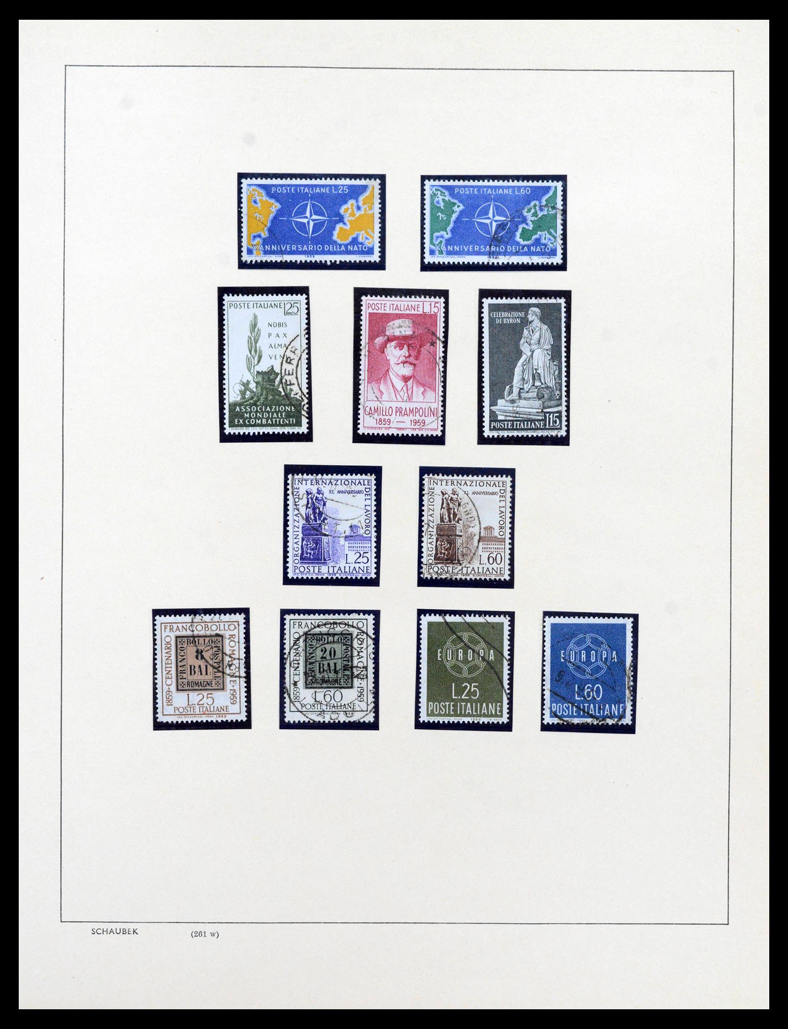 38997 0068 - Postzegelverzameling 38997 Italië 1863-1970.