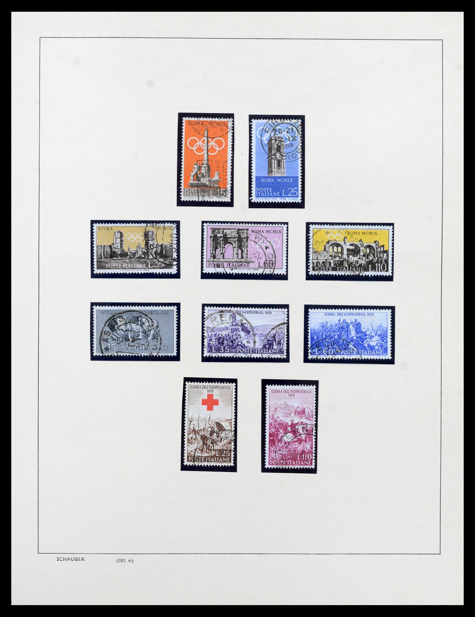 38997 0070 - Postzegelverzameling 38997 Italië 1863-1970.