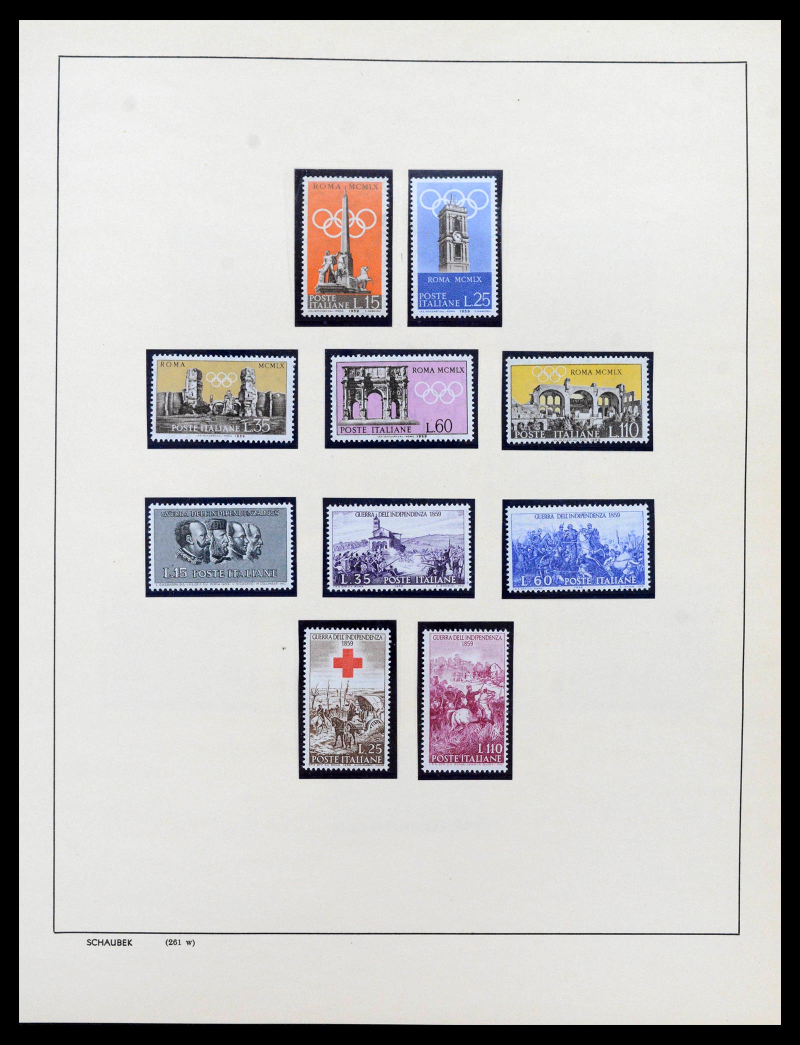 38997 0071 - Postzegelverzameling 38997 Italië 1863-1970.