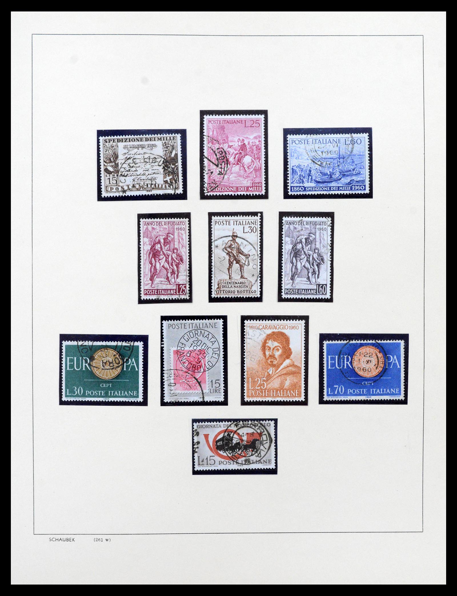 38997 0072 - Postzegelverzameling 38997 Italië 1863-1970.