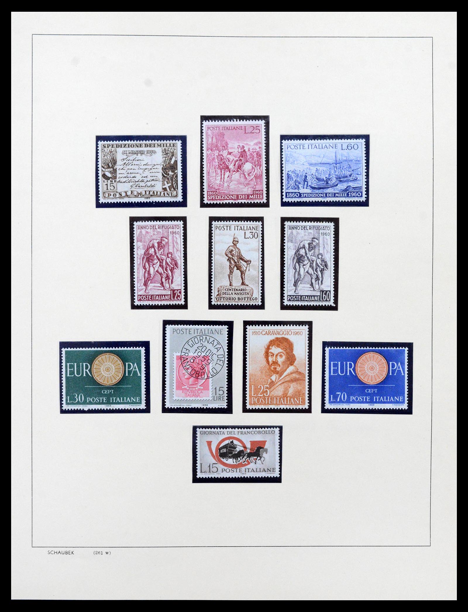 38997 0073 - Postzegelverzameling 38997 Italië 1863-1970.