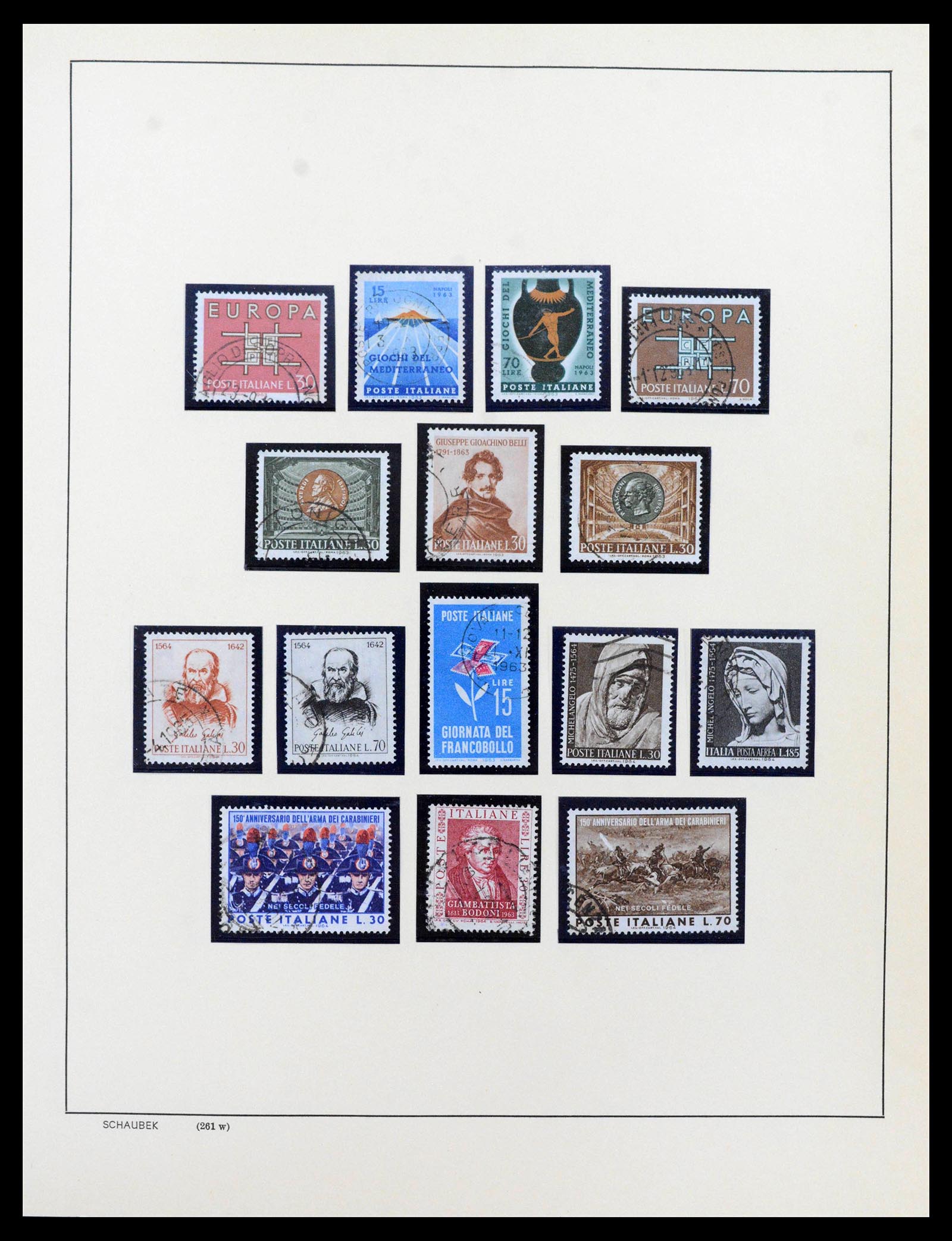38997 0086 - Postzegelverzameling 38997 Italië 1863-1970.