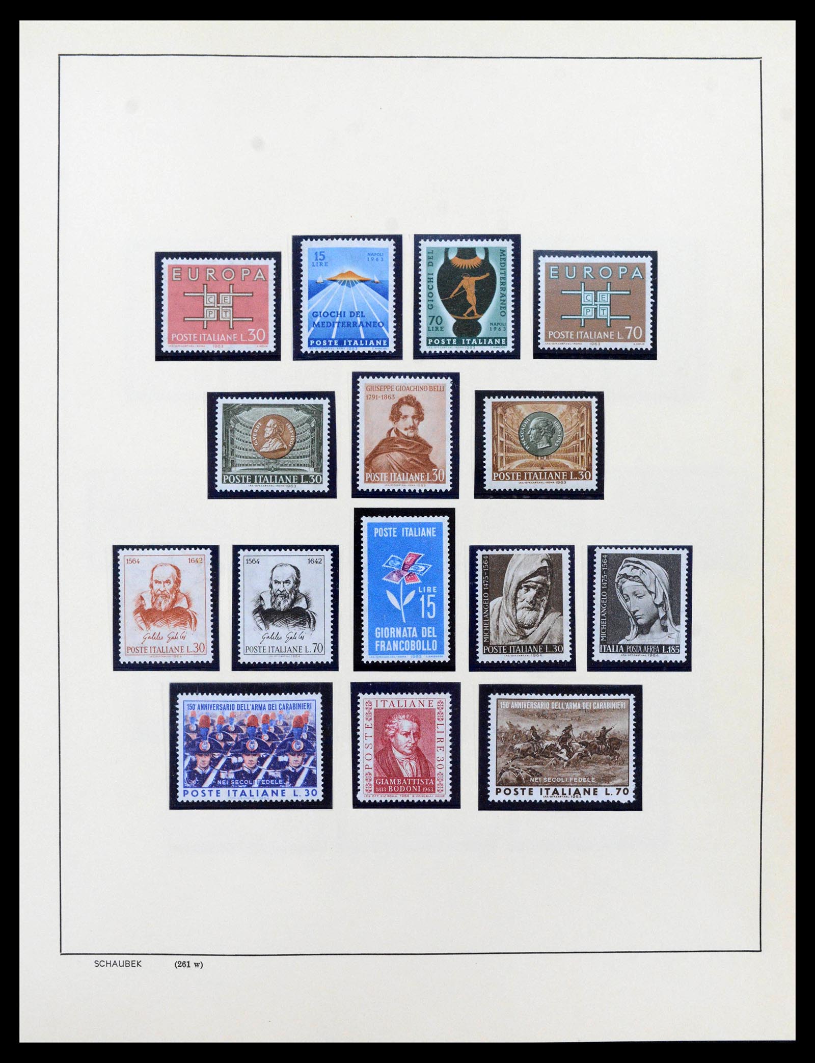 38997 0087 - Postzegelverzameling 38997 Italië 1863-1970.