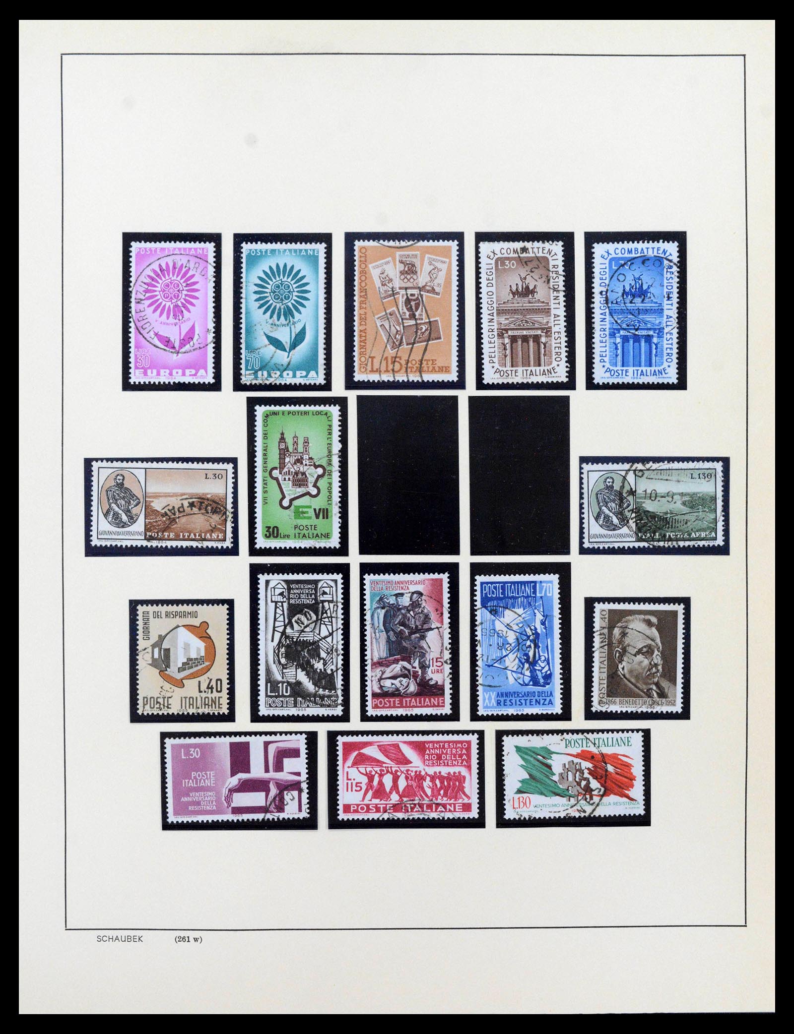 38997 0088 - Postzegelverzameling 38997 Italië 1863-1970.