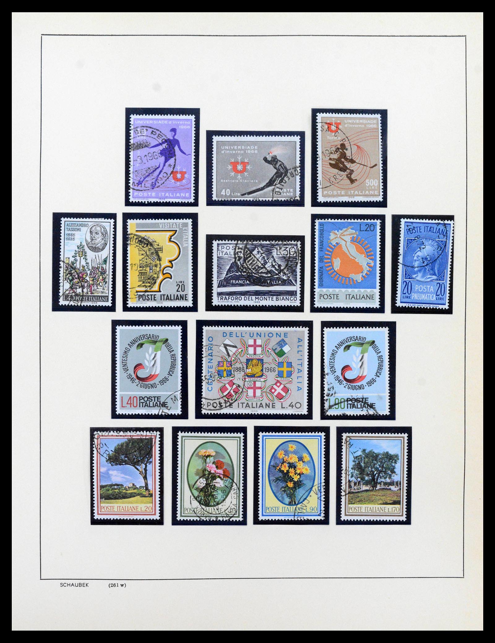 38997 0092 - Postzegelverzameling 38997 Italië 1863-1970.