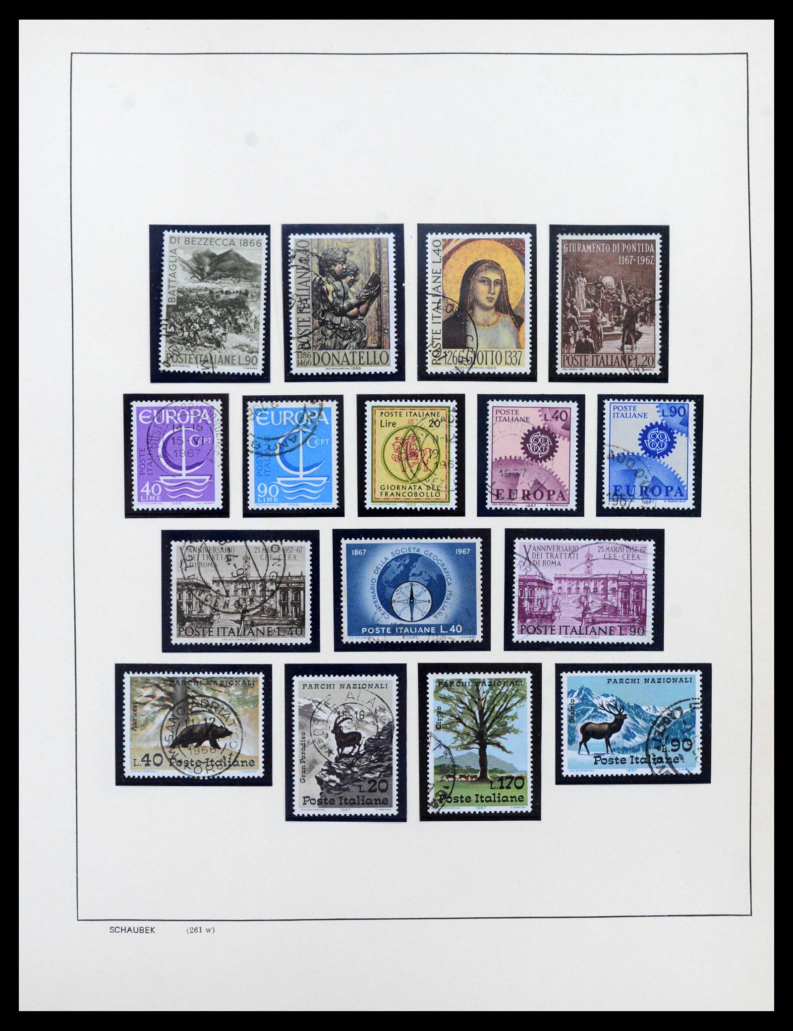 38997 0094 - Postzegelverzameling 38997 Italië 1863-1970.