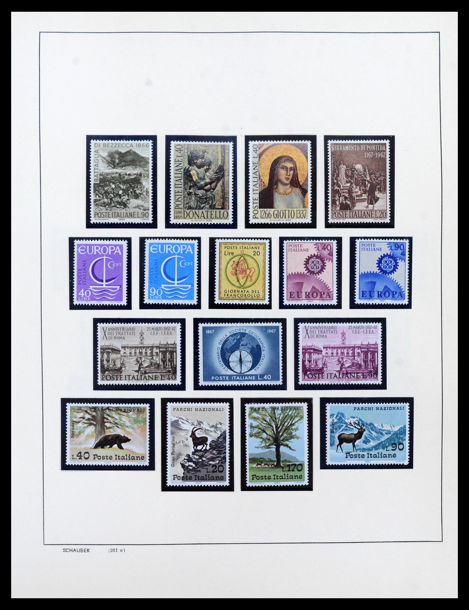 38997 0095 - Postzegelverzameling 38997 Italië 1863-1970.
