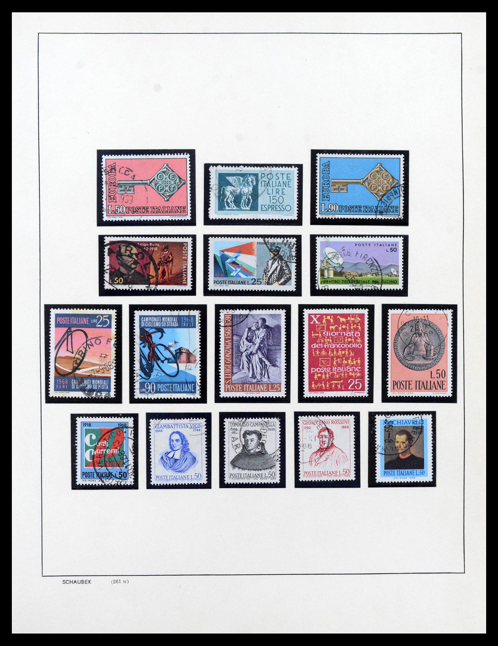 38997 0100 - Postzegelverzameling 38997 Italië 1863-1970.