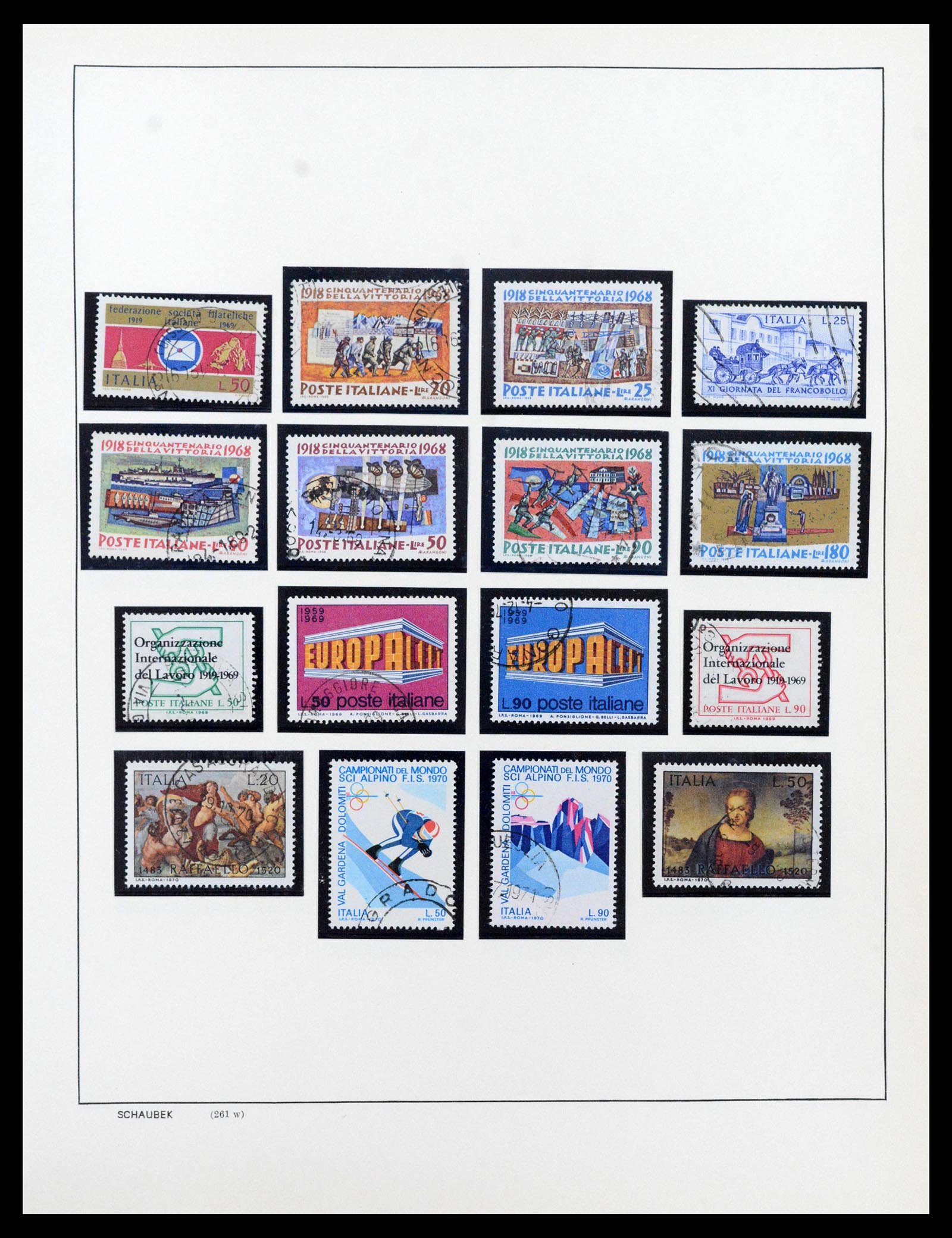 38997 0102 - Postzegelverzameling 38997 Italië 1863-1970.