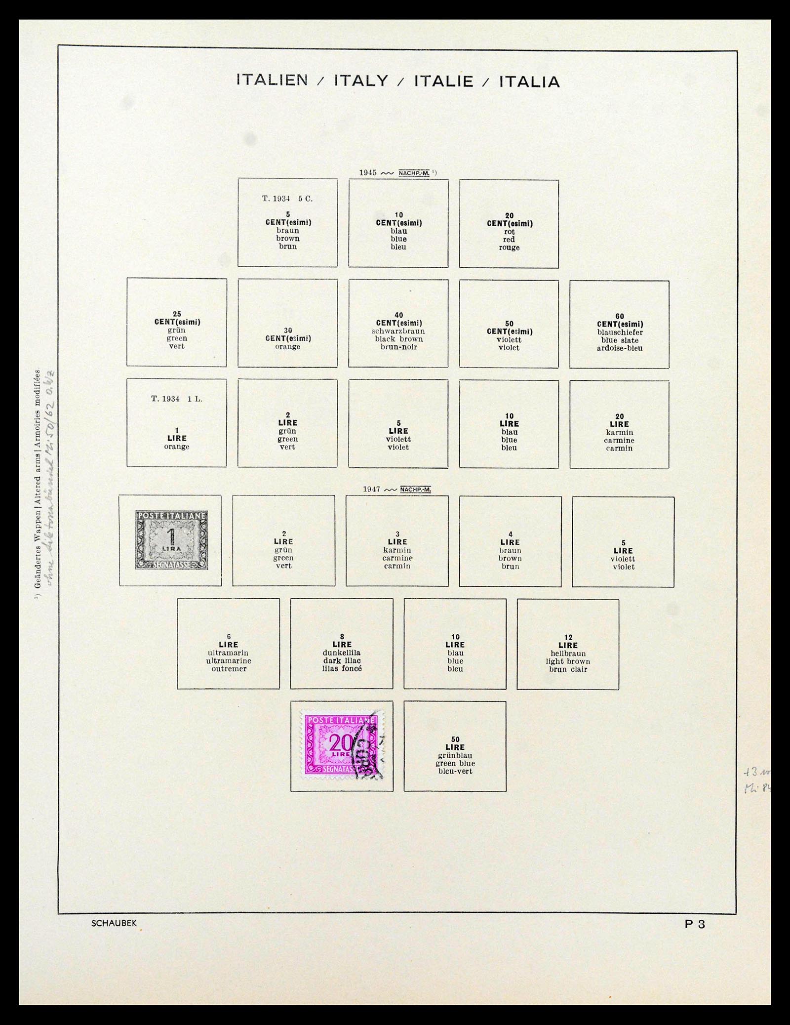 38997 0106 - Postzegelverzameling 38997 Italië 1863-1970.