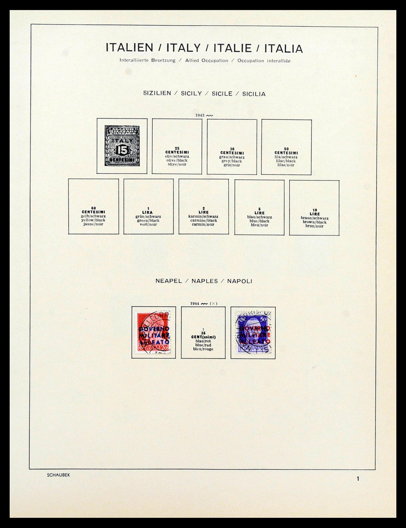 38997 0108 - Postzegelverzameling 38997 Italië 1863-1970.