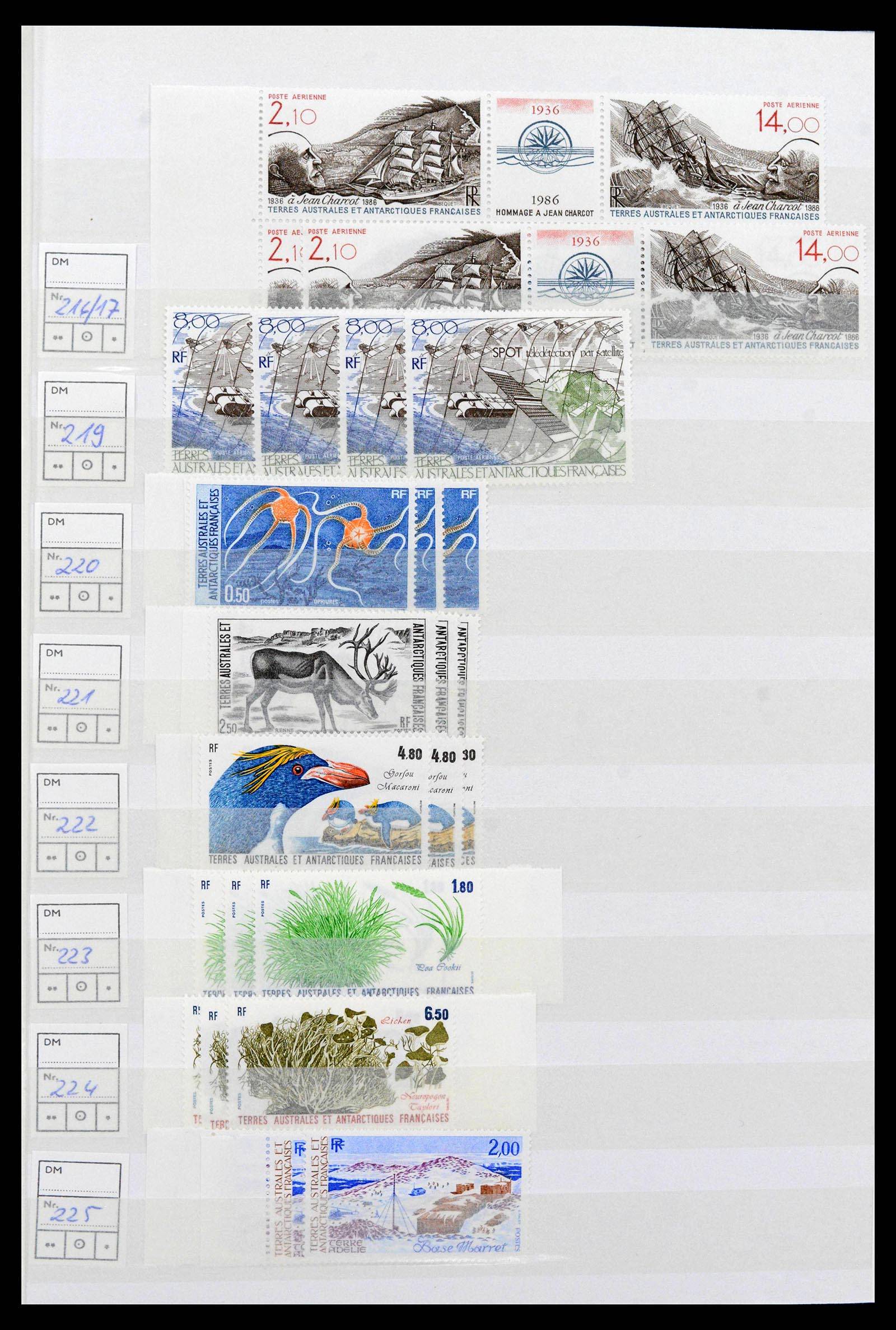 38999 0008 - Stamp collection 38999 French and British Antarctica 1956-2003.