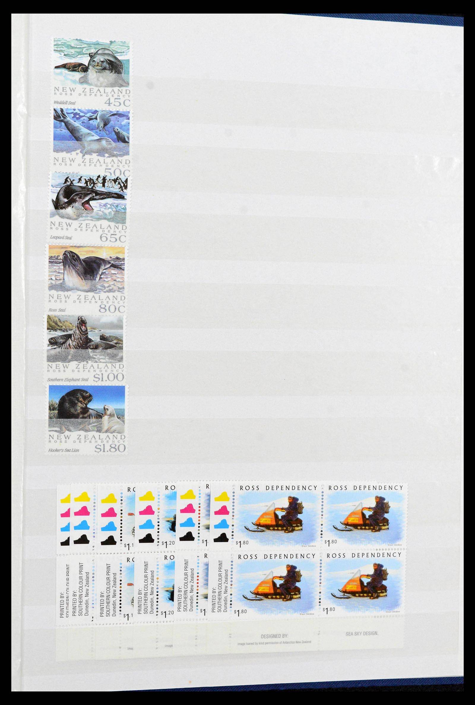 38999 0058 - Stamp collection 38999 French and British Antarctica 1956-2003.