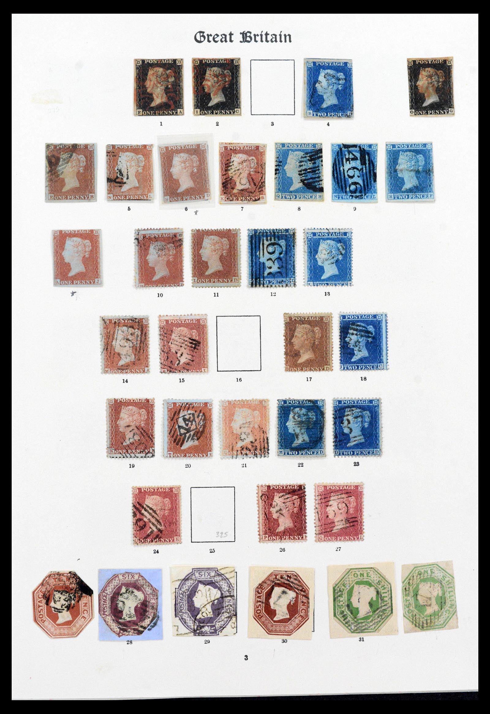 39000 0001 - Stamp collection 39000 Great Britain supercollection 1840-1936.